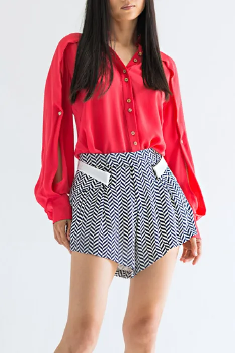ADROS Silk Chevron Short