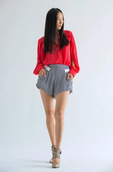 ADROS Silk Chevron Short