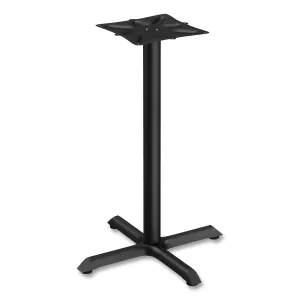 Alera® Alera Hospitality Series Single-Column Bases, 27.5" Diameter x 40.38"h, 300 lb Cap, Steel, Black