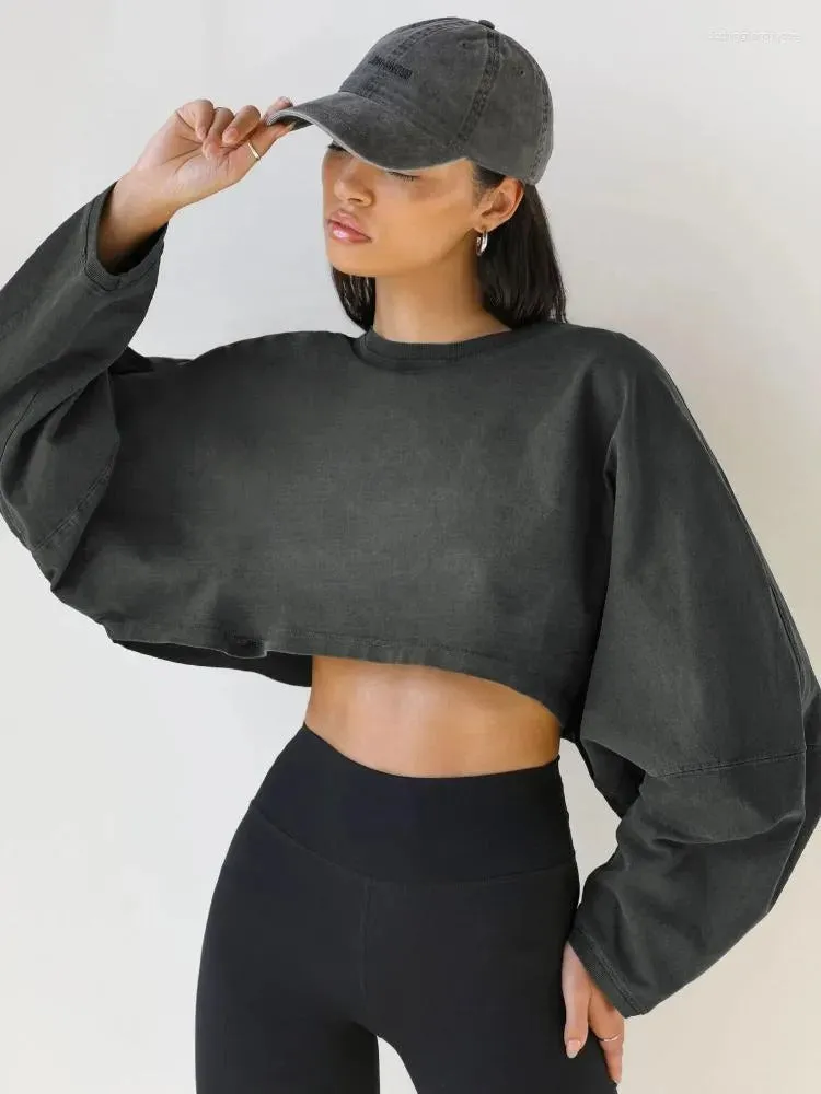 Aliana - Chic Cropped Sweatshirt