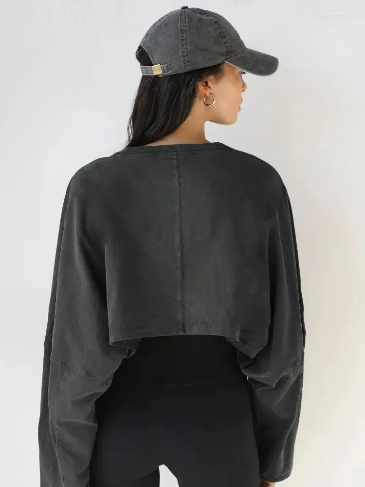 Aliana - Chic Cropped Sweatshirt