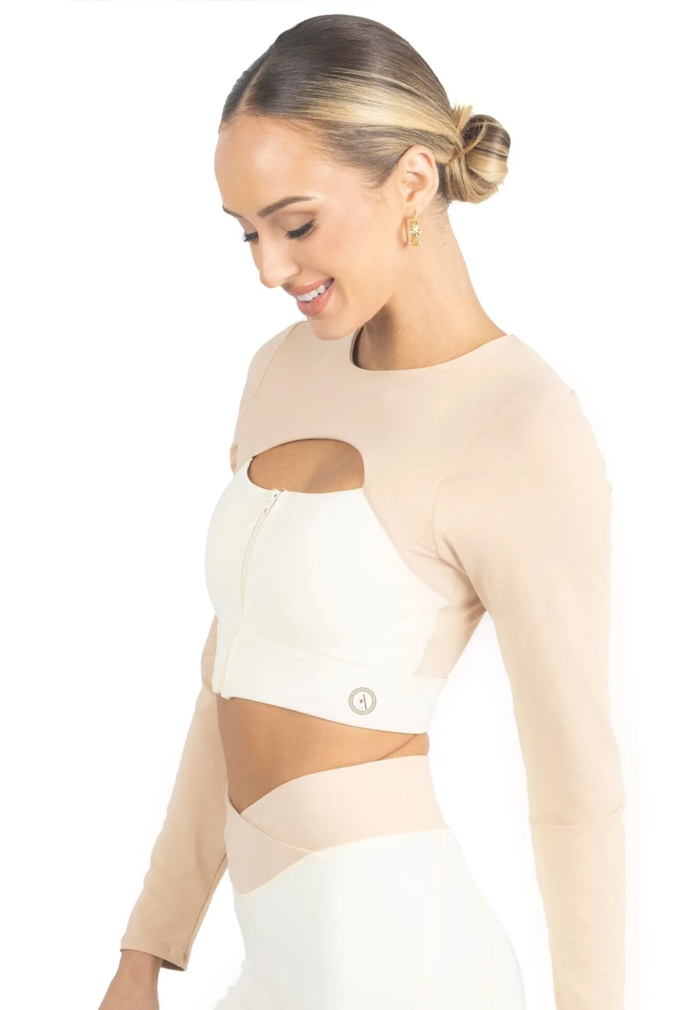 Alisha Color Block Activewear Long Sleeve Top