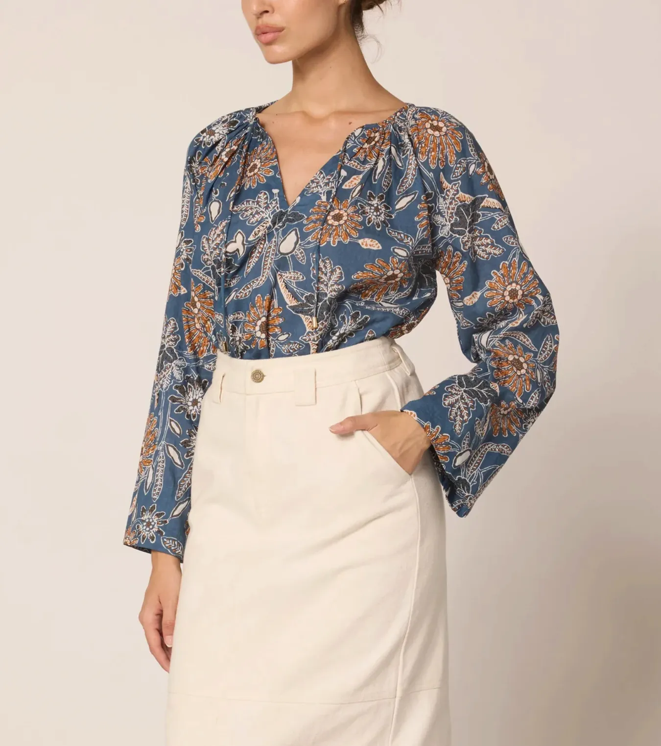 Allison Blouse Magnolia Floral