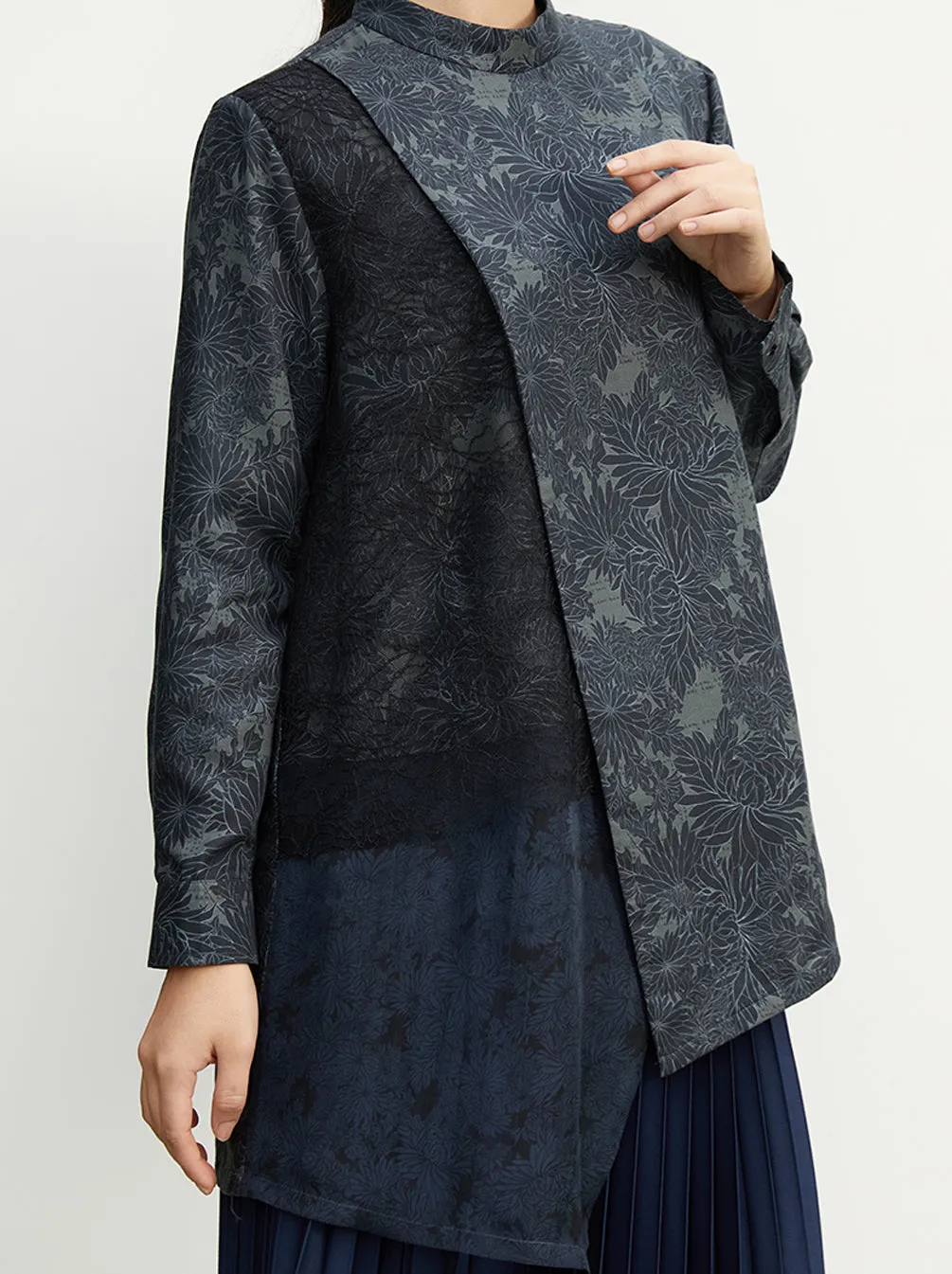 ANSEL LAYERED TOP ONYX