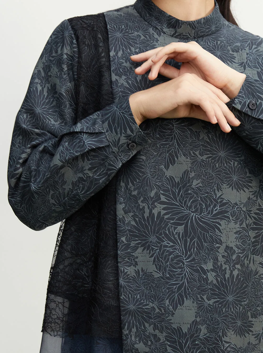 ANSEL LAYERED TOP ONYX