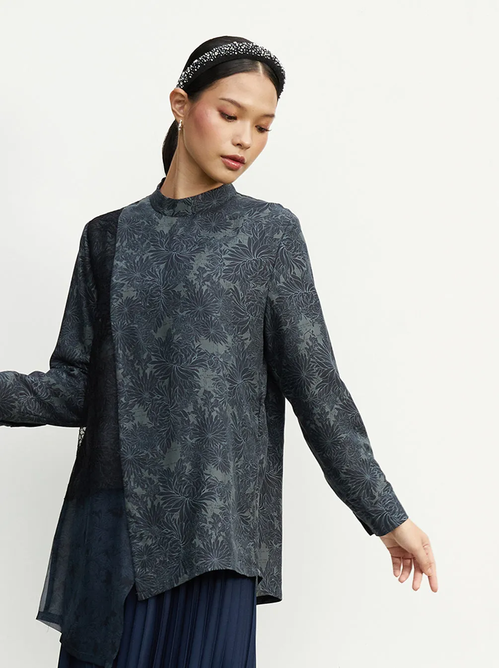 ANSEL LAYERED TOP ONYX