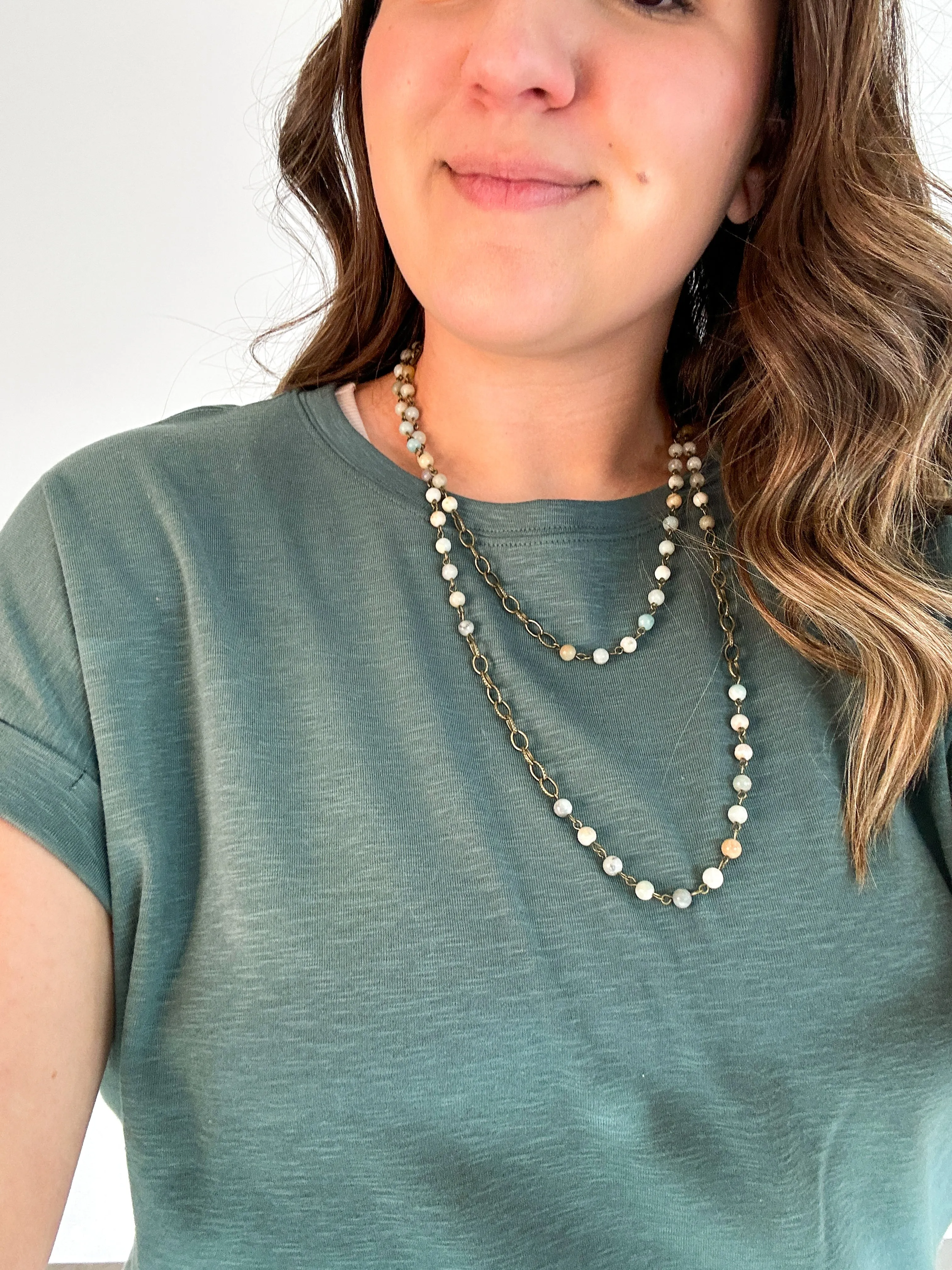 Archie Rolled Sleeve Tee {Jade}