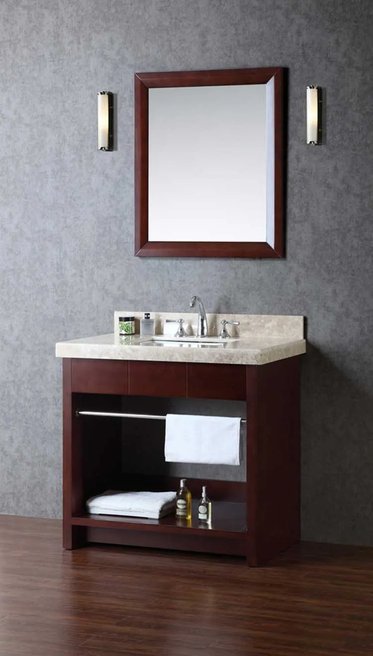 Ariel by Seacliff Seabrook 36" Single-Sink Bathroom Vanity Set With Mirror SCSEA36SWA