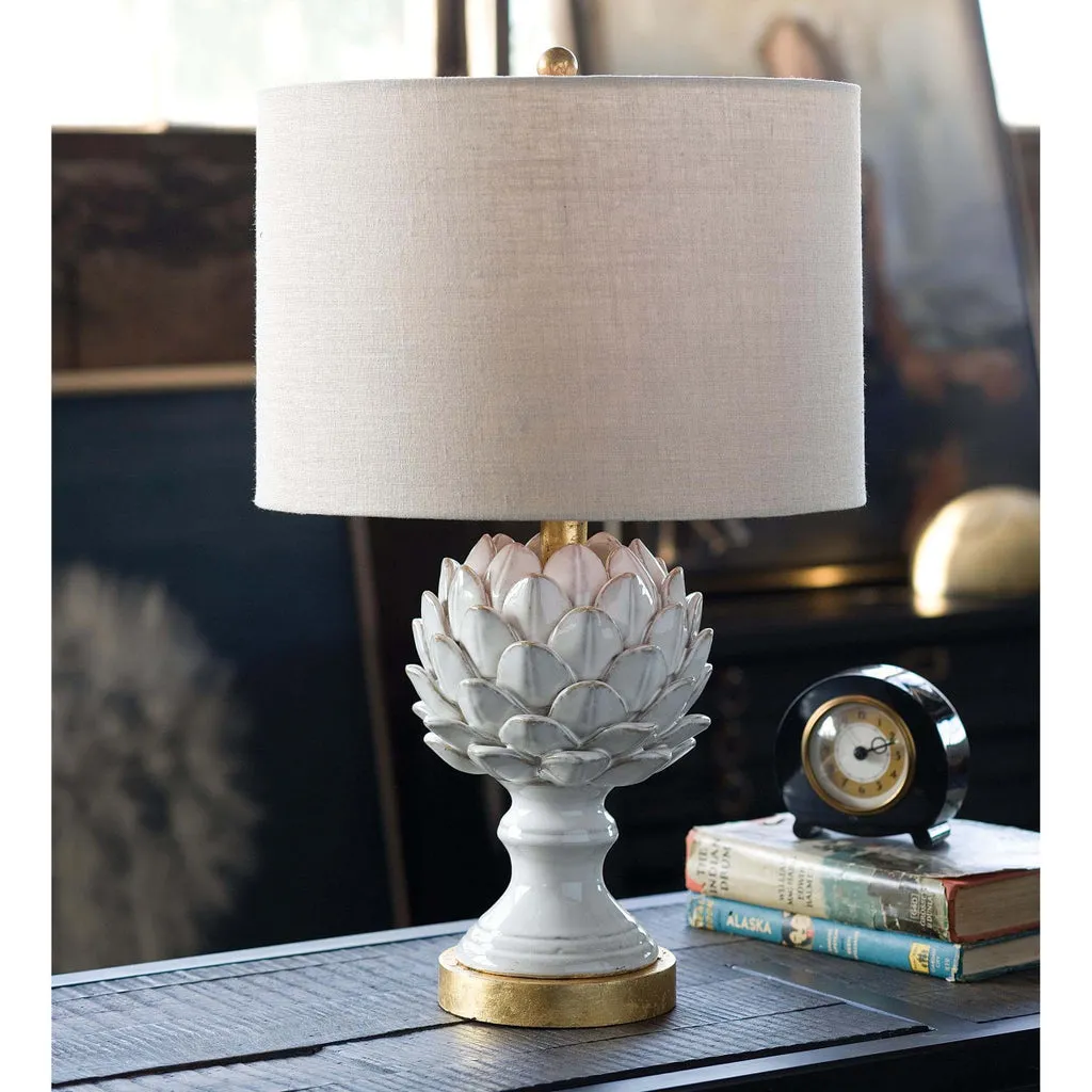 ARTICHOKE CERAMIC TABLE LAMP