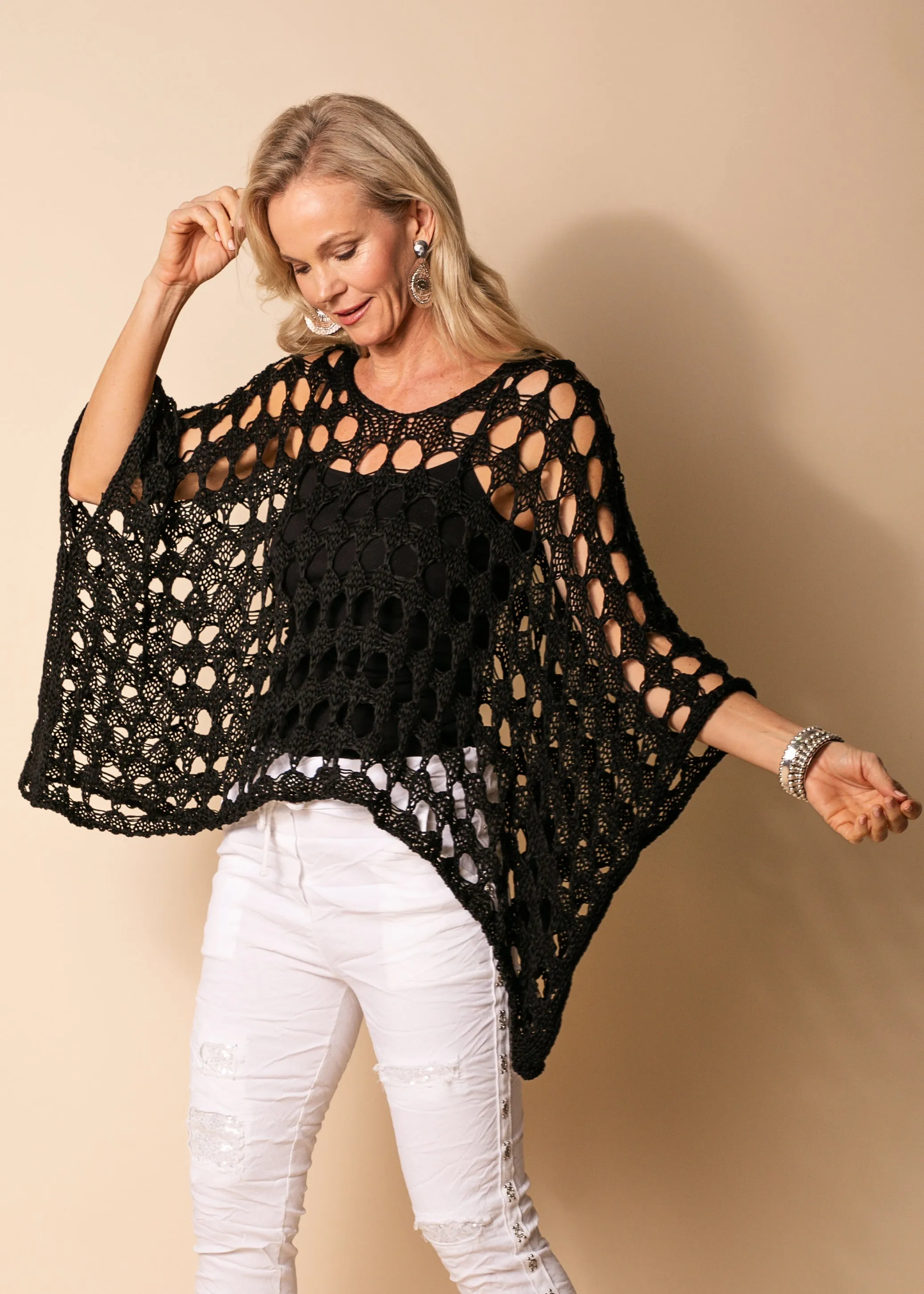 Asha Knit Top in Black