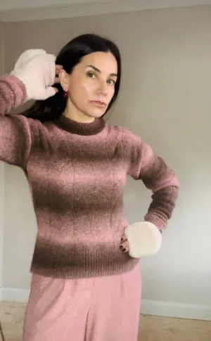 Aspen pink glow knit
