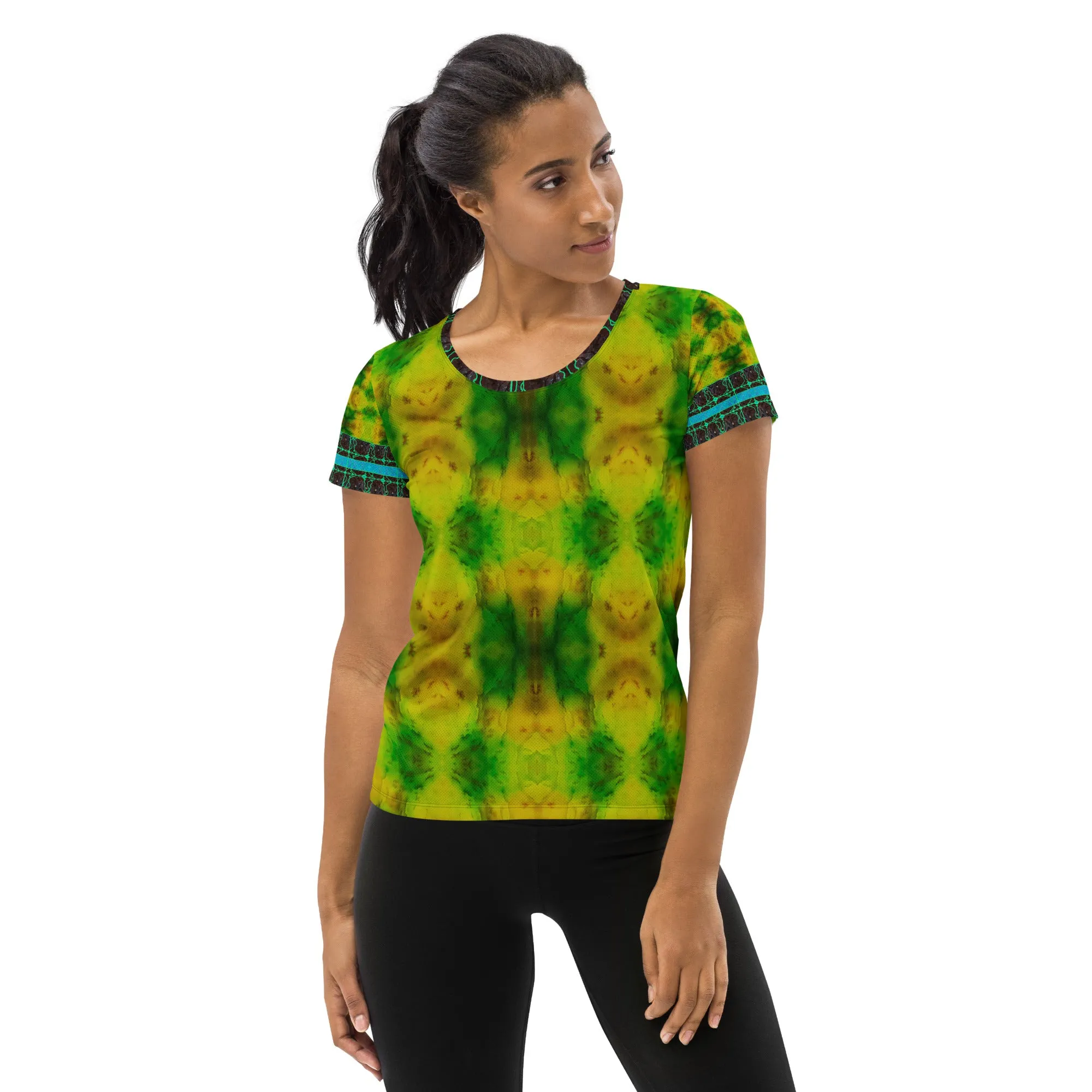 Athletic T-Shirt (Her/Muliebris)(Tree Link Stripe) RJSTH@Fabric#10 RJSTHS2021 RJS