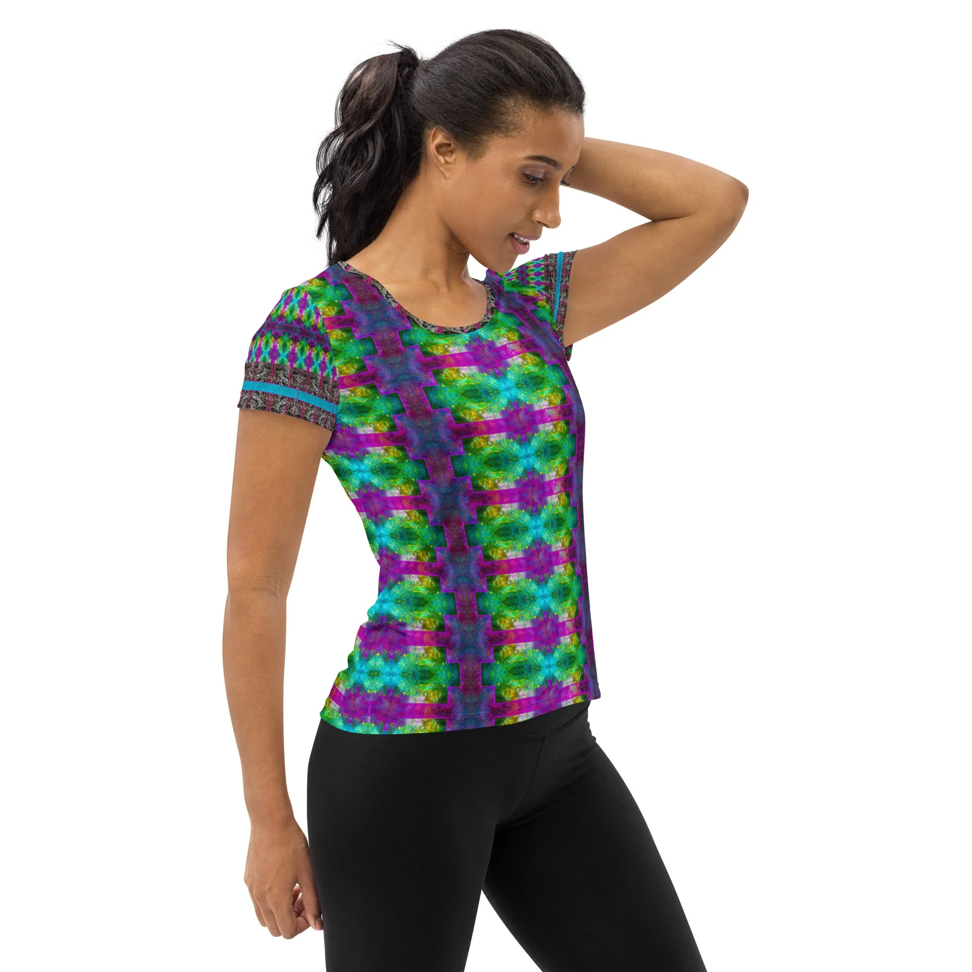 Athletic T-Shirt (Her/Muliebris)(Tree Link Stripe) RJSTH@Fabric#11 RJSTHS2021 RJS