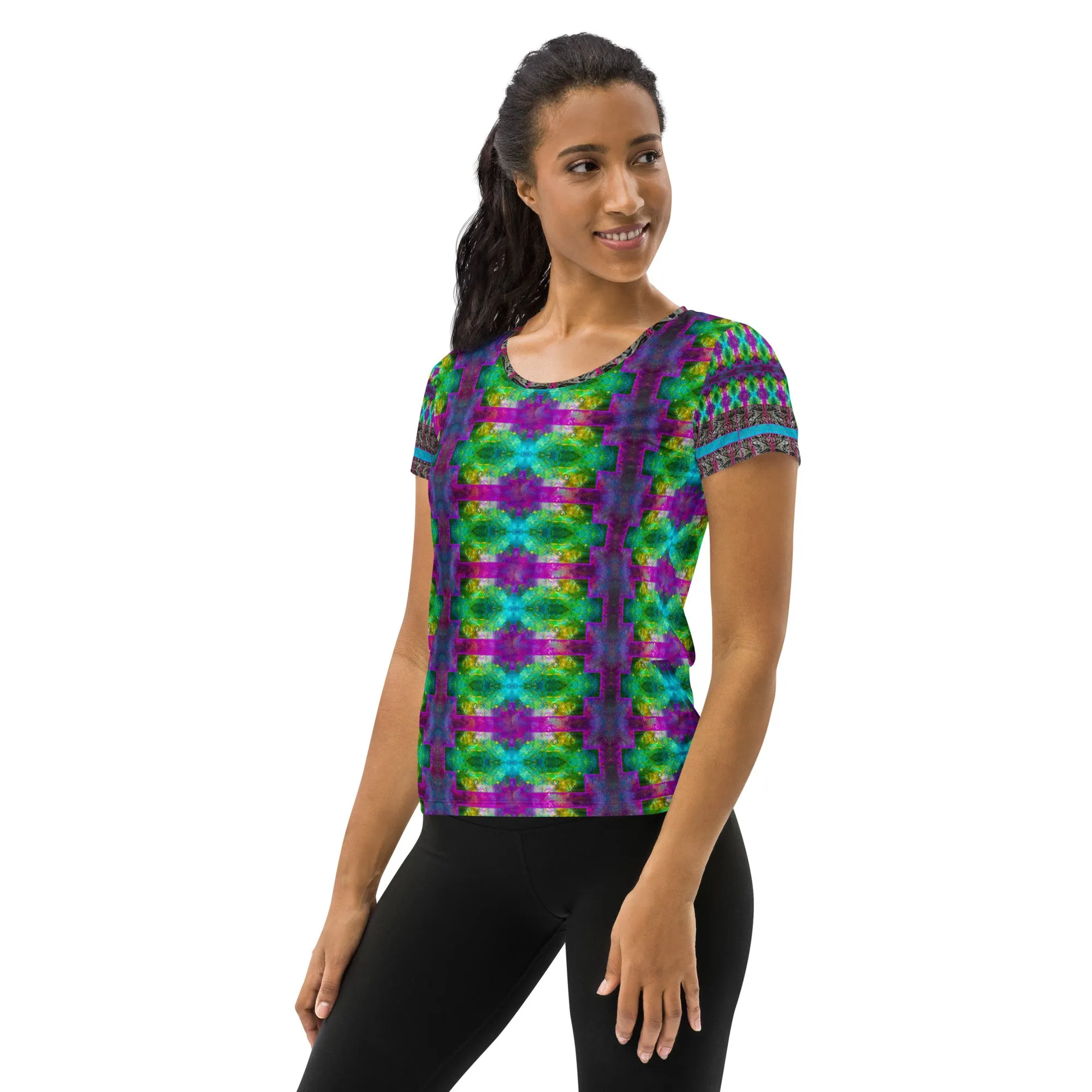 Athletic T-Shirt (Her/Muliebris)(Tree Link Stripe) RJSTH@Fabric#11 RJSTHS2021 RJS