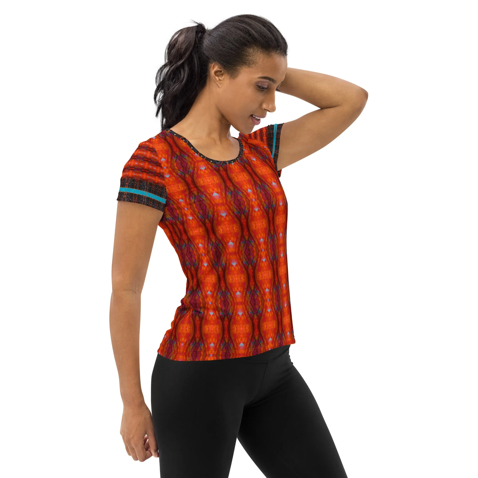 Athletic T-Shirt (Her/Muliebris)(Tree Link Stripe) RJSTH@Fabric#12 RJSTHS2021 RJS