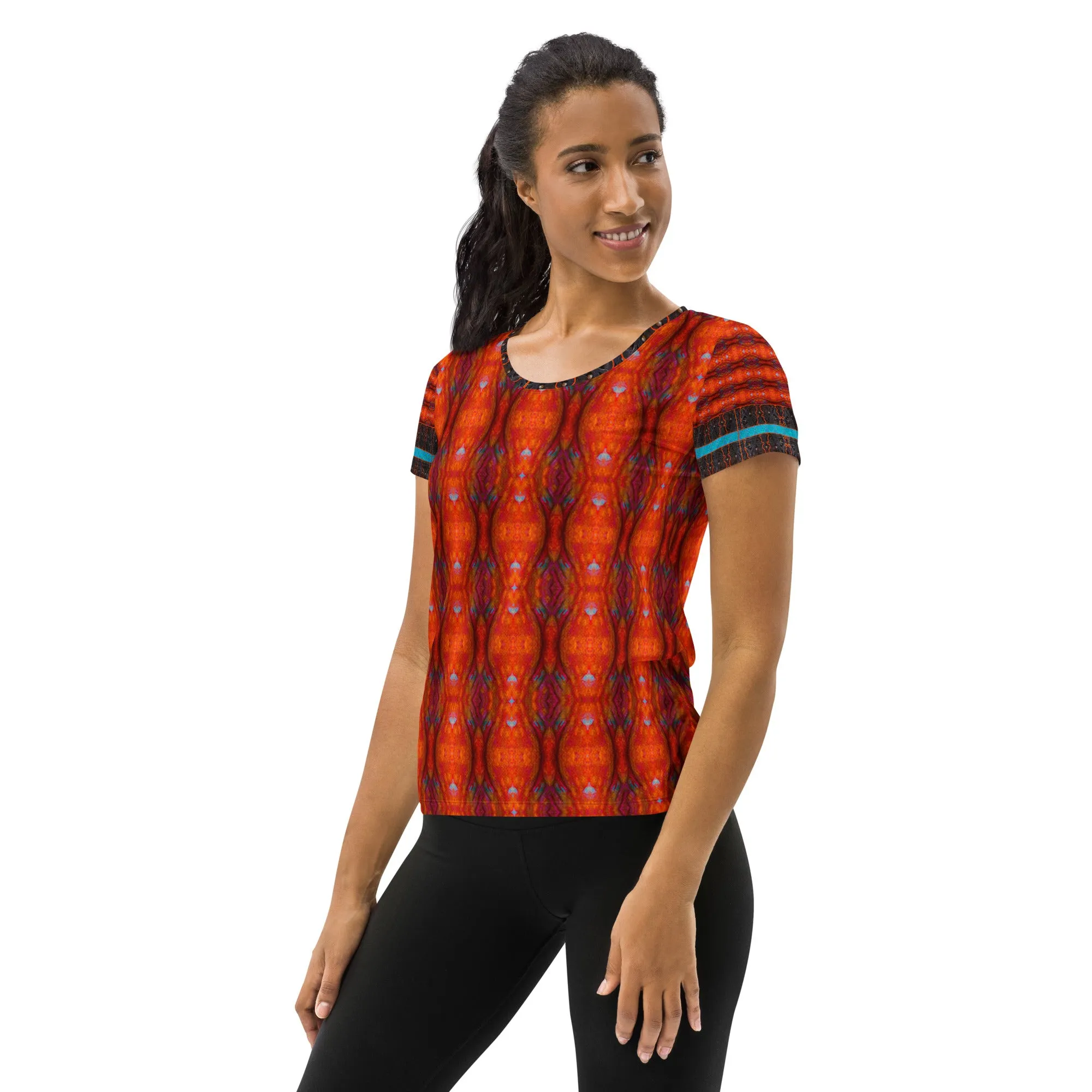 Athletic T-Shirt (Her/Muliebris)(Tree Link Stripe) RJSTH@Fabric#12 RJSTHS2021 RJS