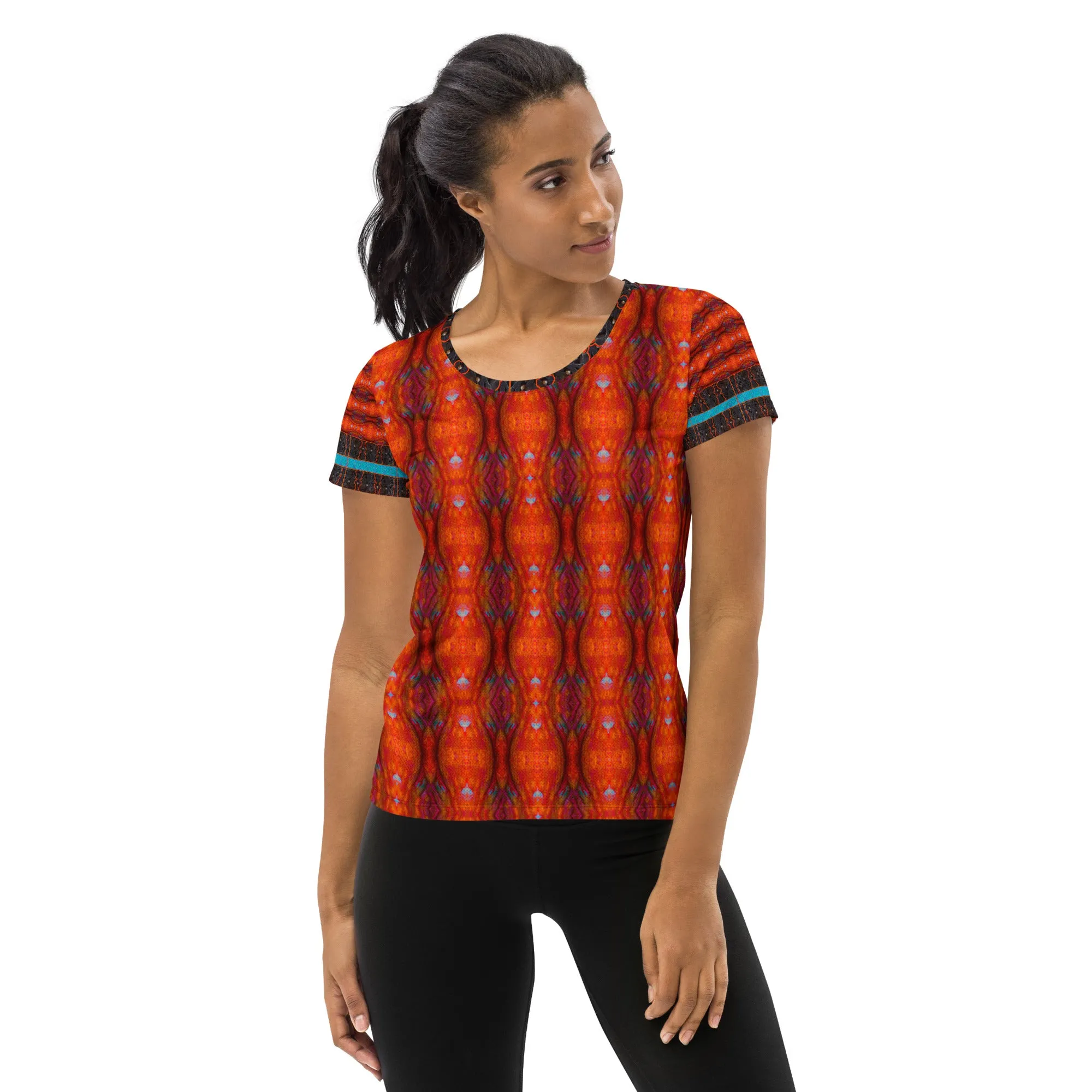 Athletic T-Shirt (Her/Muliebris)(Tree Link Stripe) RJSTH@Fabric#12 RJSTHS2021 RJS
