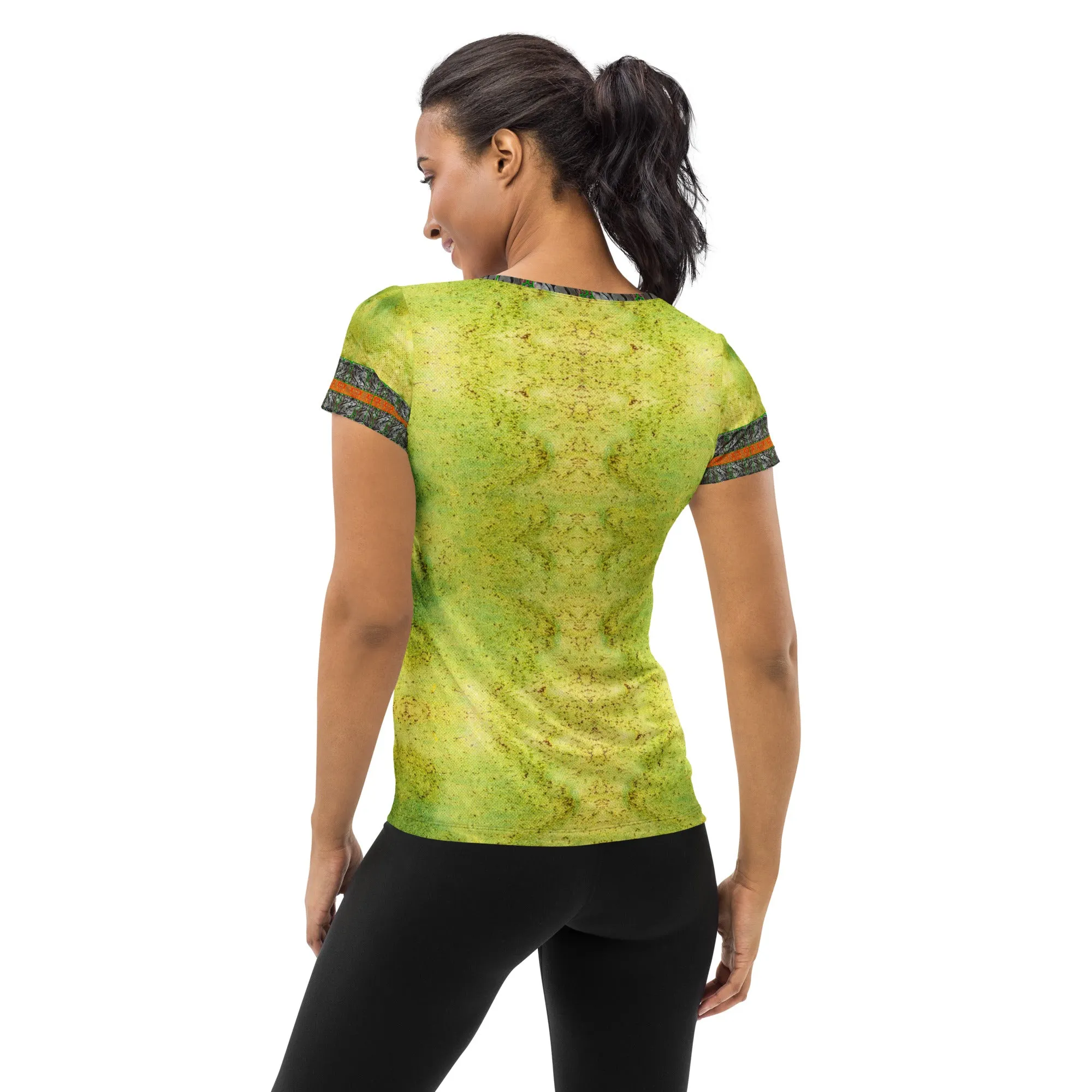 Athletic T-Shirt (Her/Muliebris)(Tree Link Stripe) RJSTH@Fabric#2 RJSTHS2021 RJS