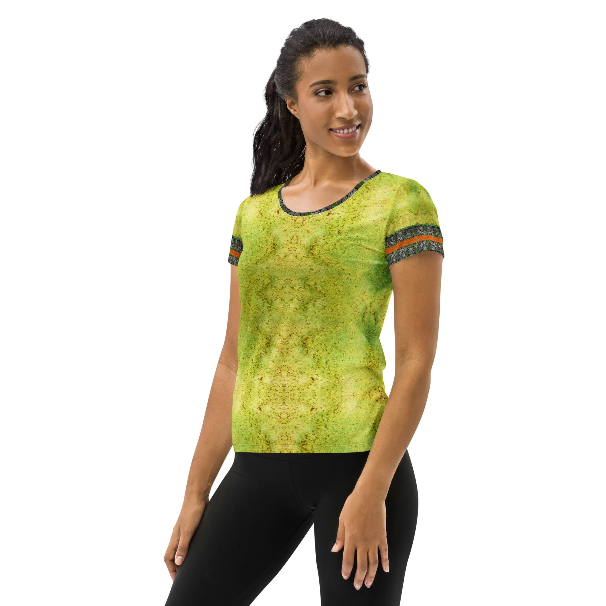Athletic T-Shirt (Her/Muliebris)(Tree Link Stripe) RJSTH@Fabric#2 RJSTHS2021 RJS