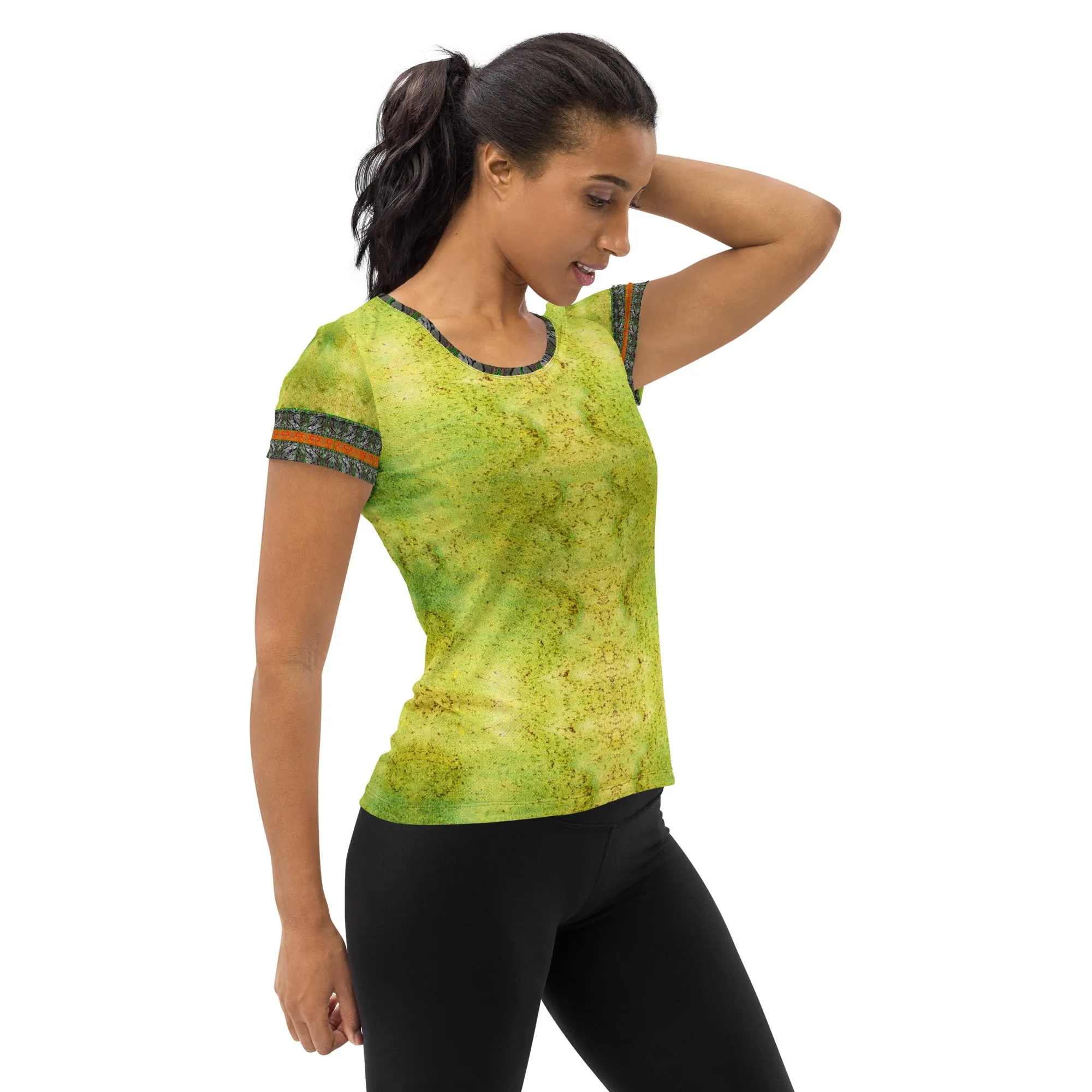 Athletic T-Shirt (Her/Muliebris)(Tree Link Stripe) RJSTH@Fabric#2 RJSTHS2021 RJS