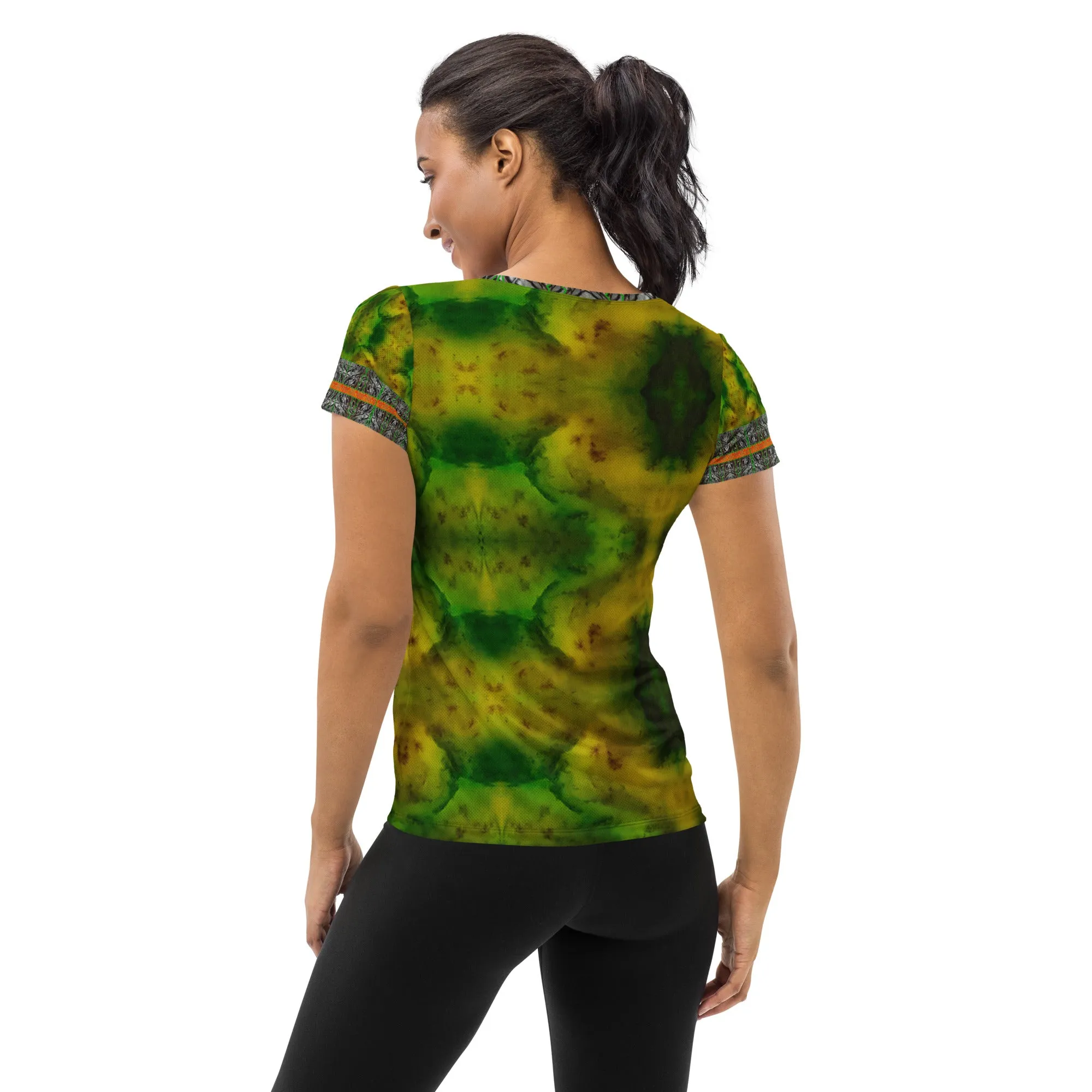 Athletic T-Shirt (Her/Muliebris)(Tree Link Stripe) RJSTH@Fabric#3 RJSTHS2021 RJS