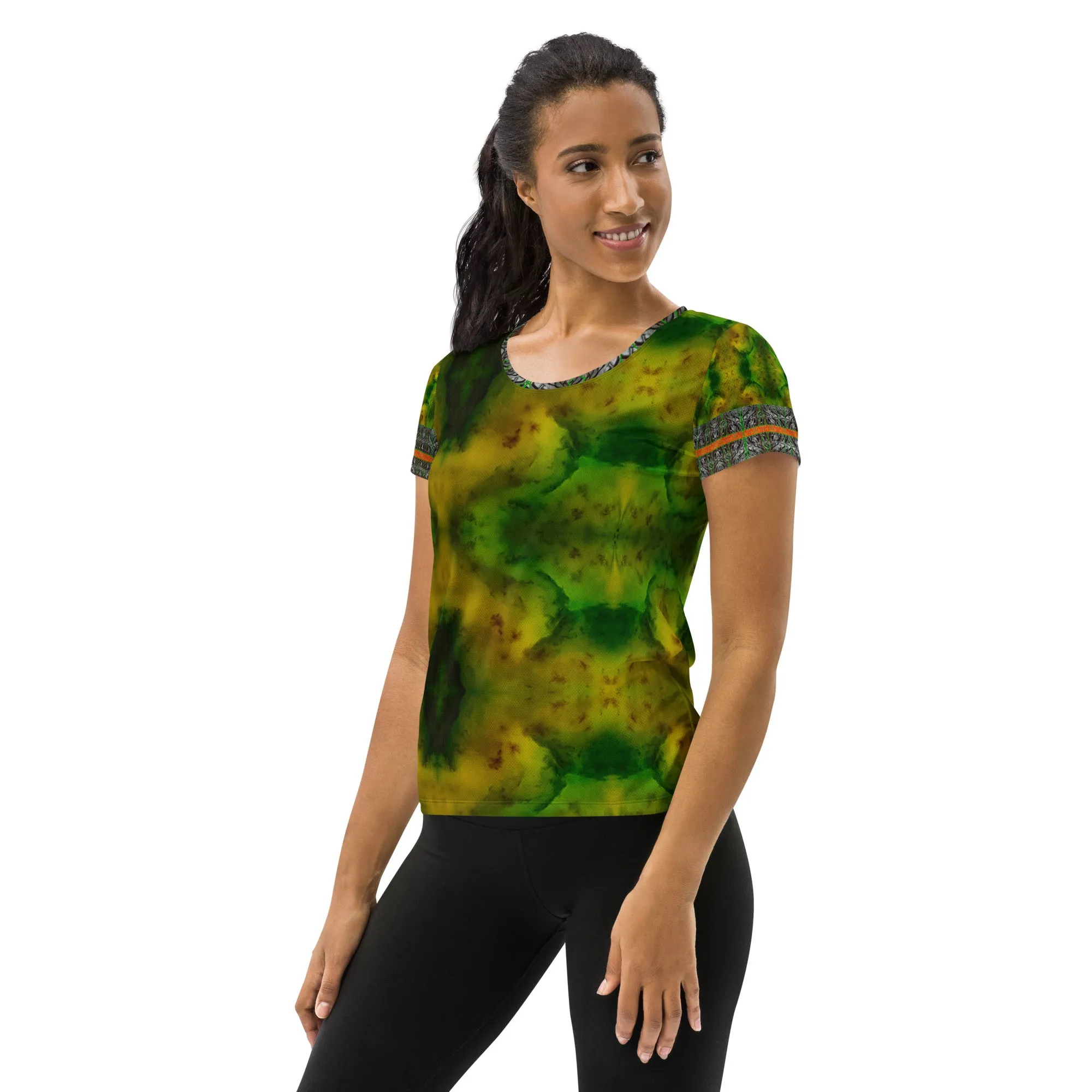 Athletic T-Shirt (Her/Muliebris)(Tree Link Stripe) RJSTH@Fabric#3 RJSTHS2021 RJS