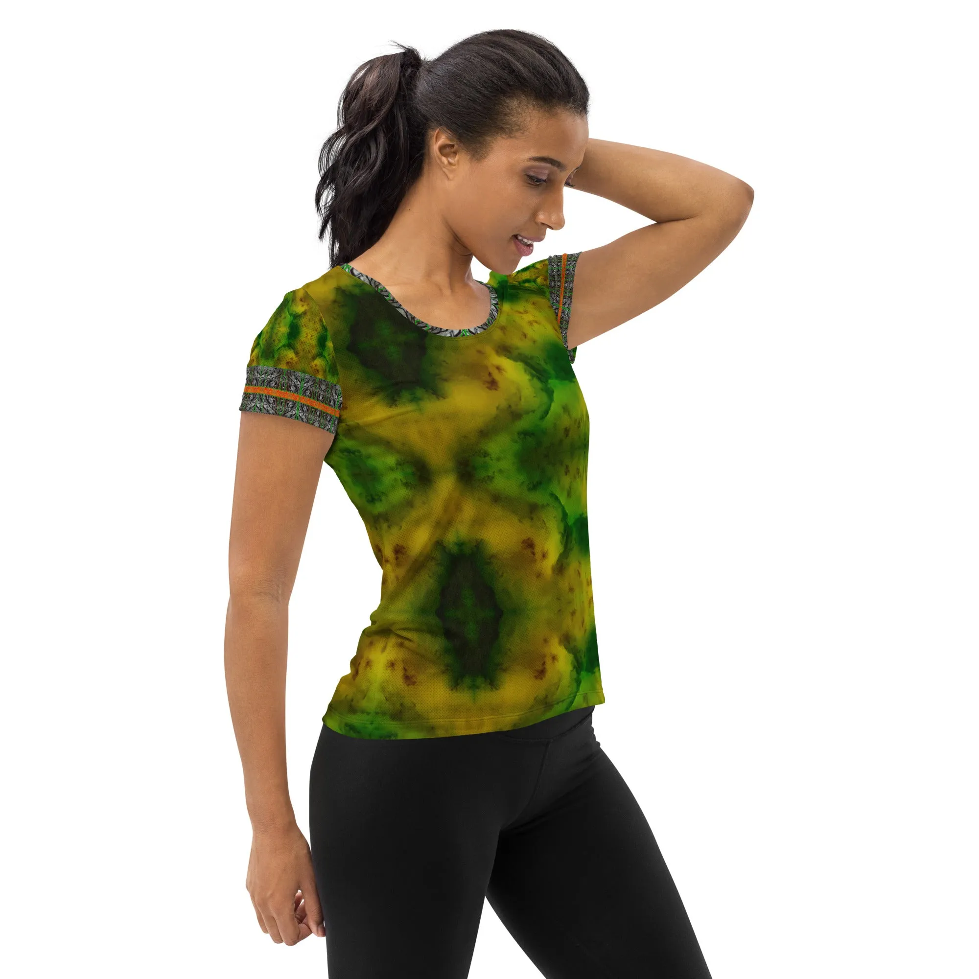 Athletic T-Shirt (Her/Muliebris)(Tree Link Stripe) RJSTH@Fabric#3 RJSTHS2021 RJS