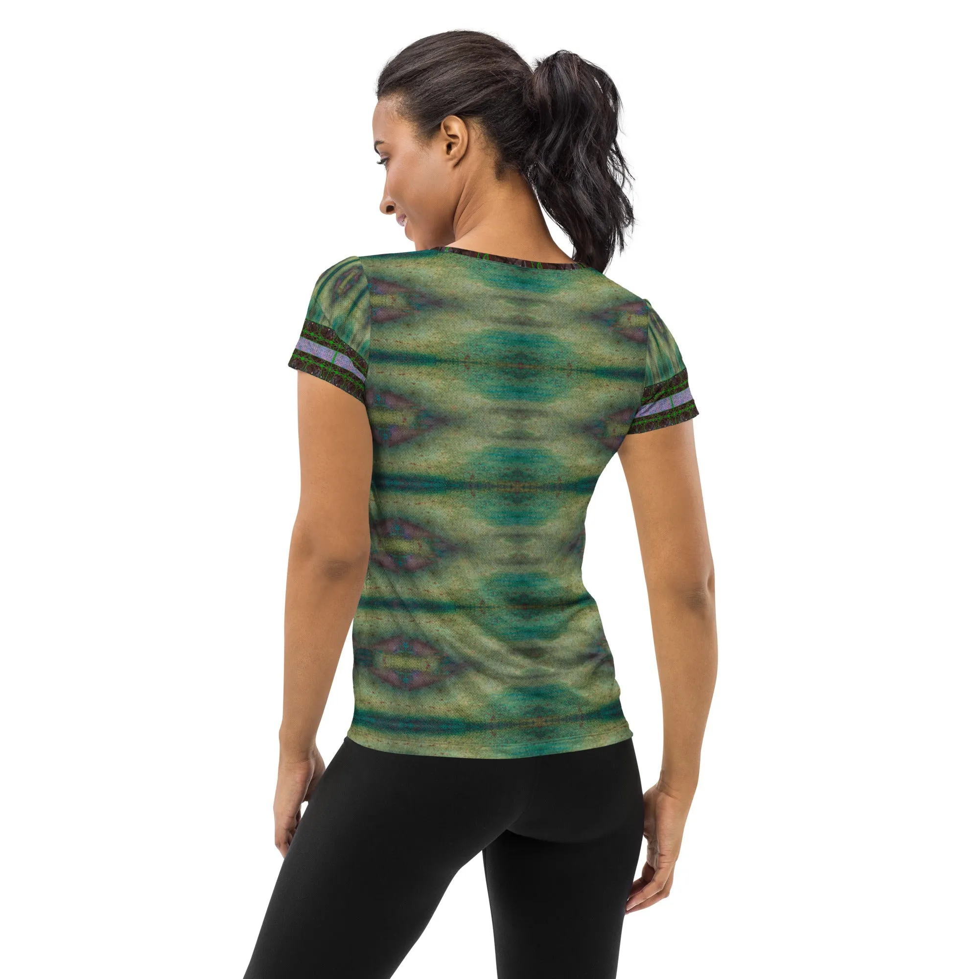 Athletic T-Shirt (Her/Muliebris)(Tree Link Stripe) RJSTH@Fabric#4 RJSTHS2021 RJS
