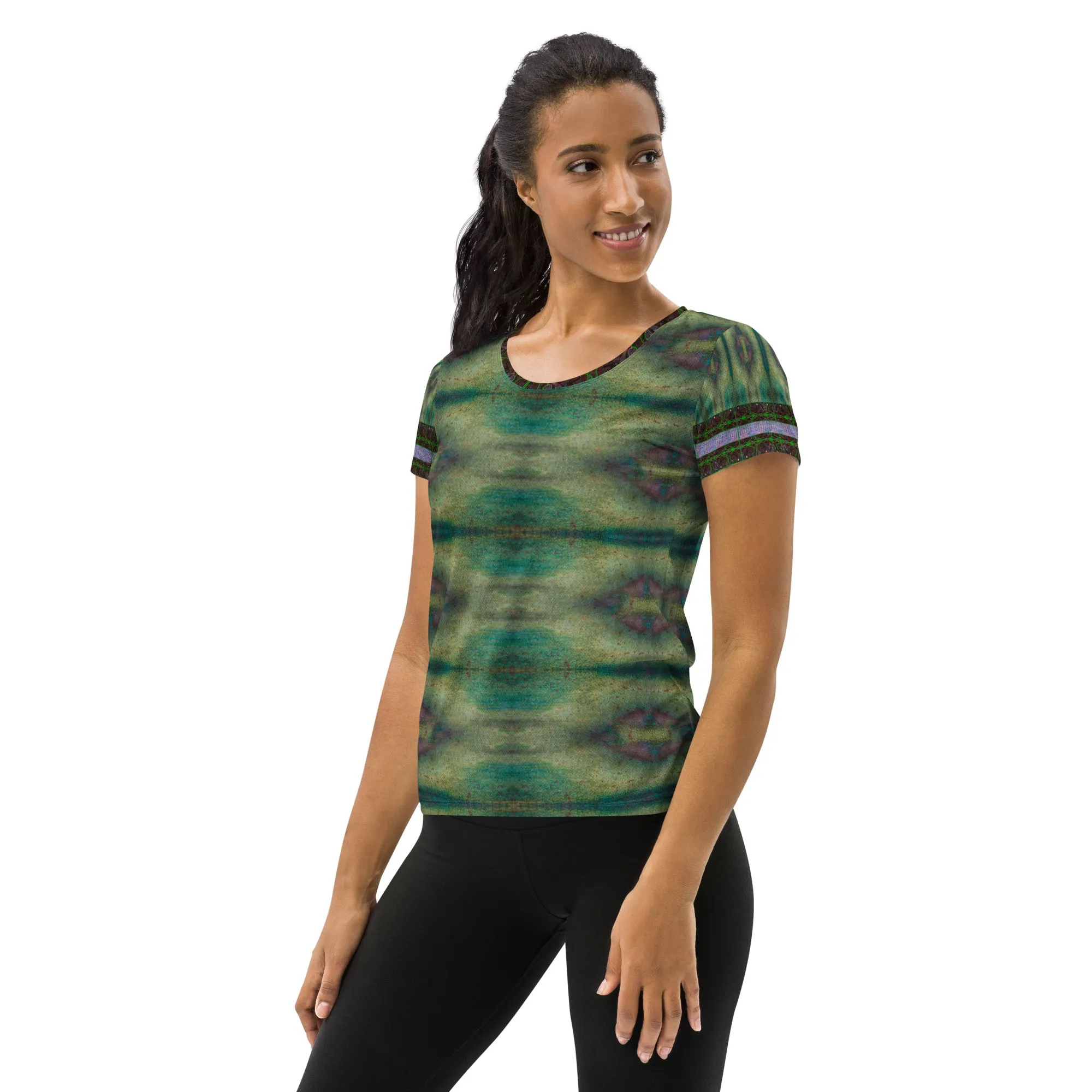 Athletic T-Shirt (Her/Muliebris)(Tree Link Stripe) RJSTH@Fabric#4 RJSTHS2021 RJS