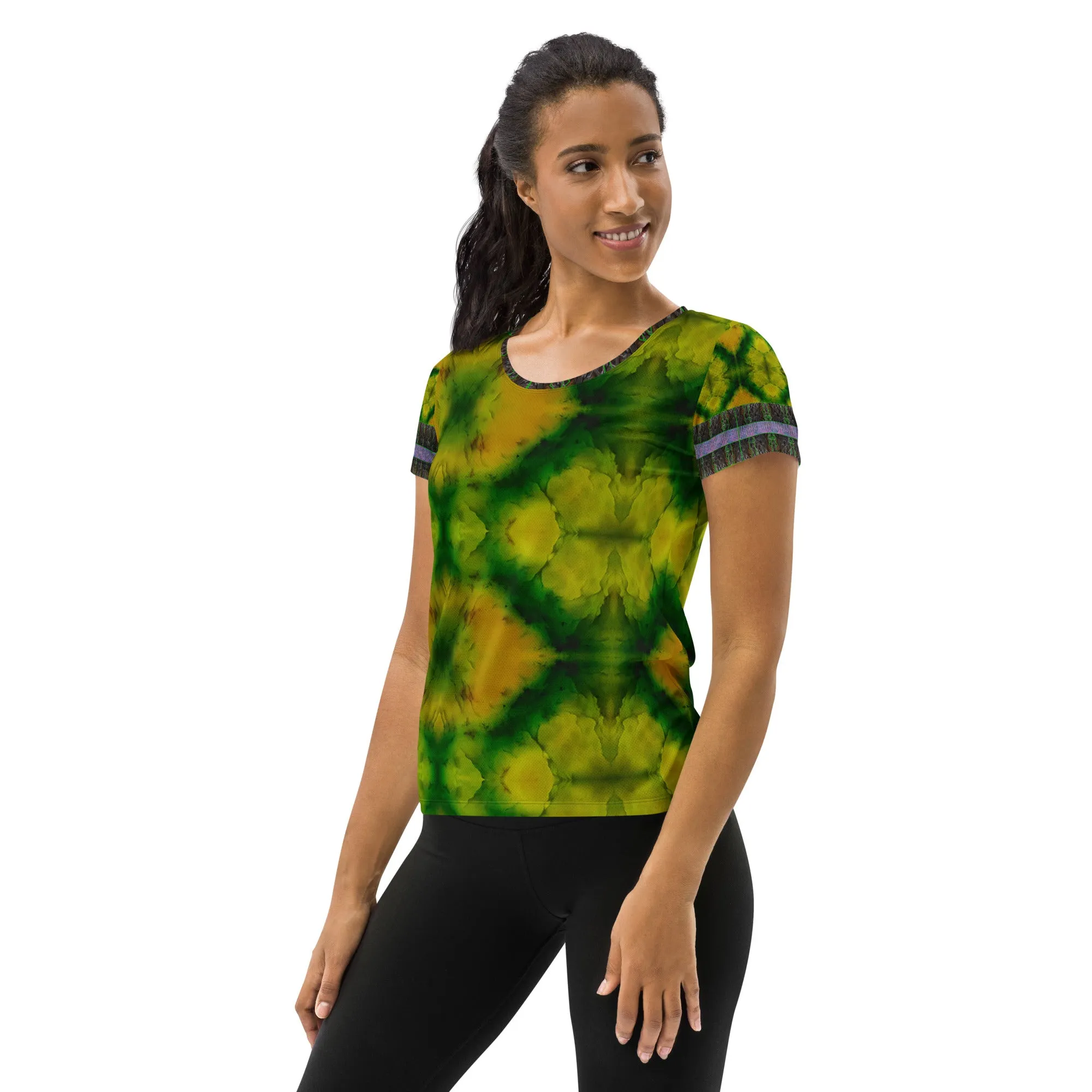 Athletic T-Shirt (Her/Muliebris)(Tree Link Stripe) RJSTH@Fabric#5 RJSTHS2021 RJS