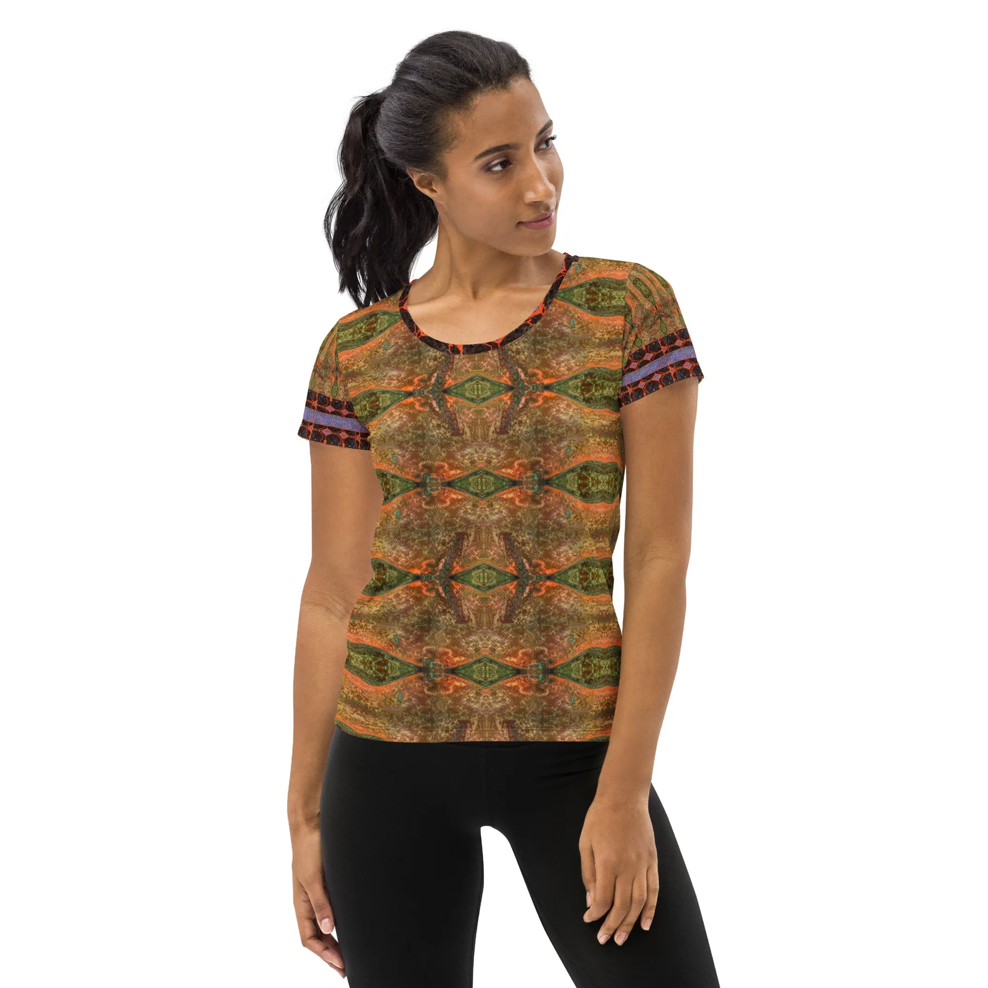 Athletic T-Shirt (Her/Muliebris)(Tree Link Stripe) RJSTH@Fabric#6 RJSTHS2021 RJS
