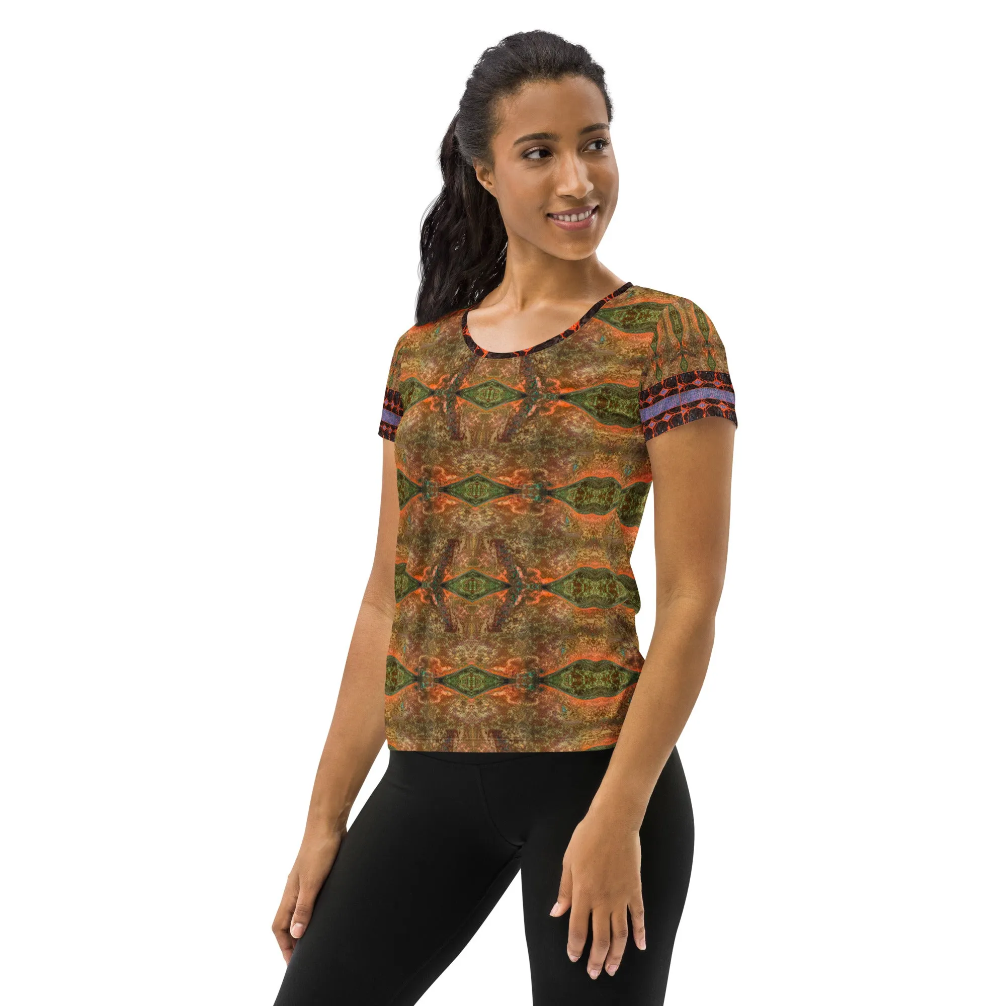 Athletic T-Shirt (Her/Muliebris)(Tree Link Stripe) RJSTH@Fabric#6 RJSTHS2021 RJS