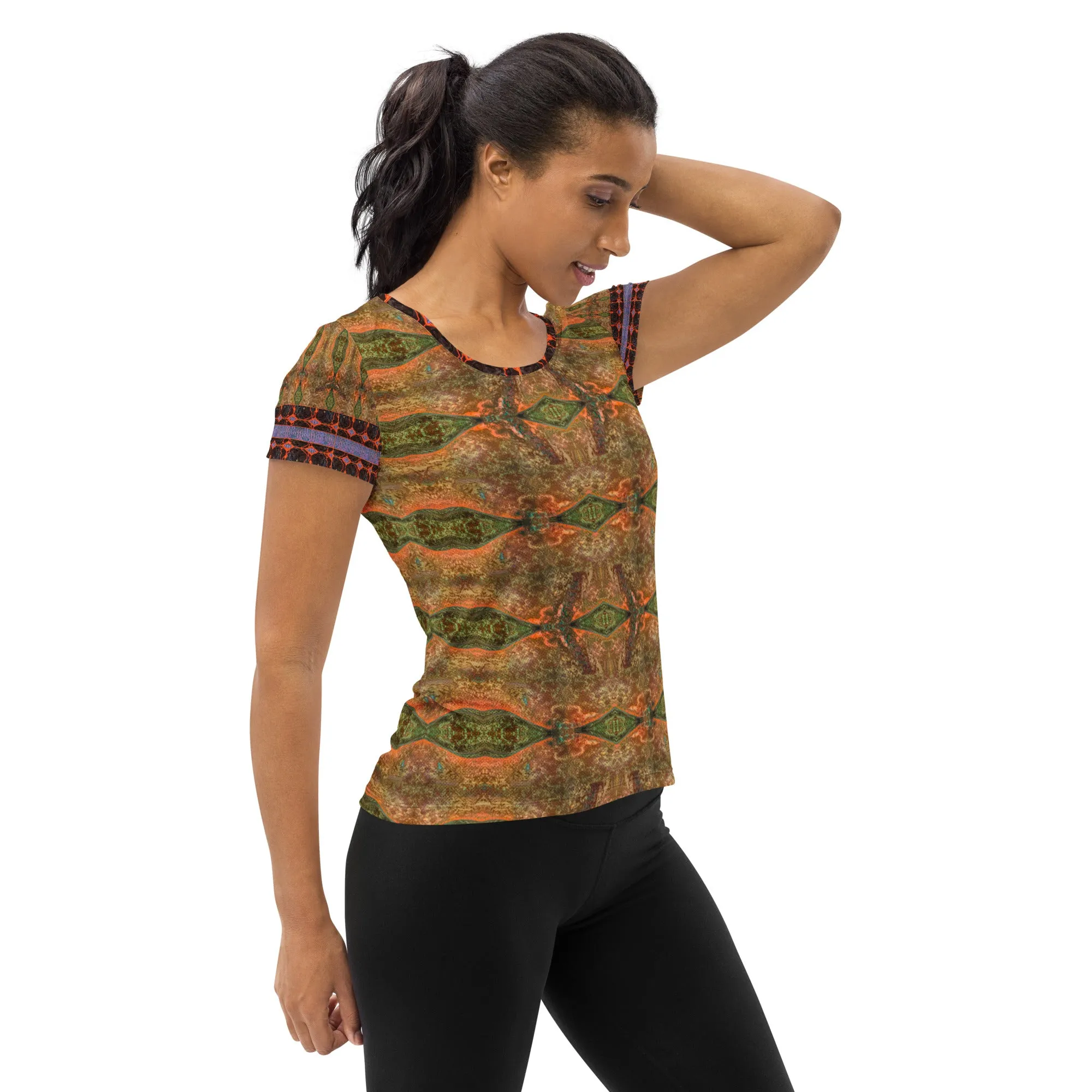 Athletic T-Shirt (Her/Muliebris)(Tree Link Stripe) RJSTH@Fabric#6 RJSTHS2021 RJS