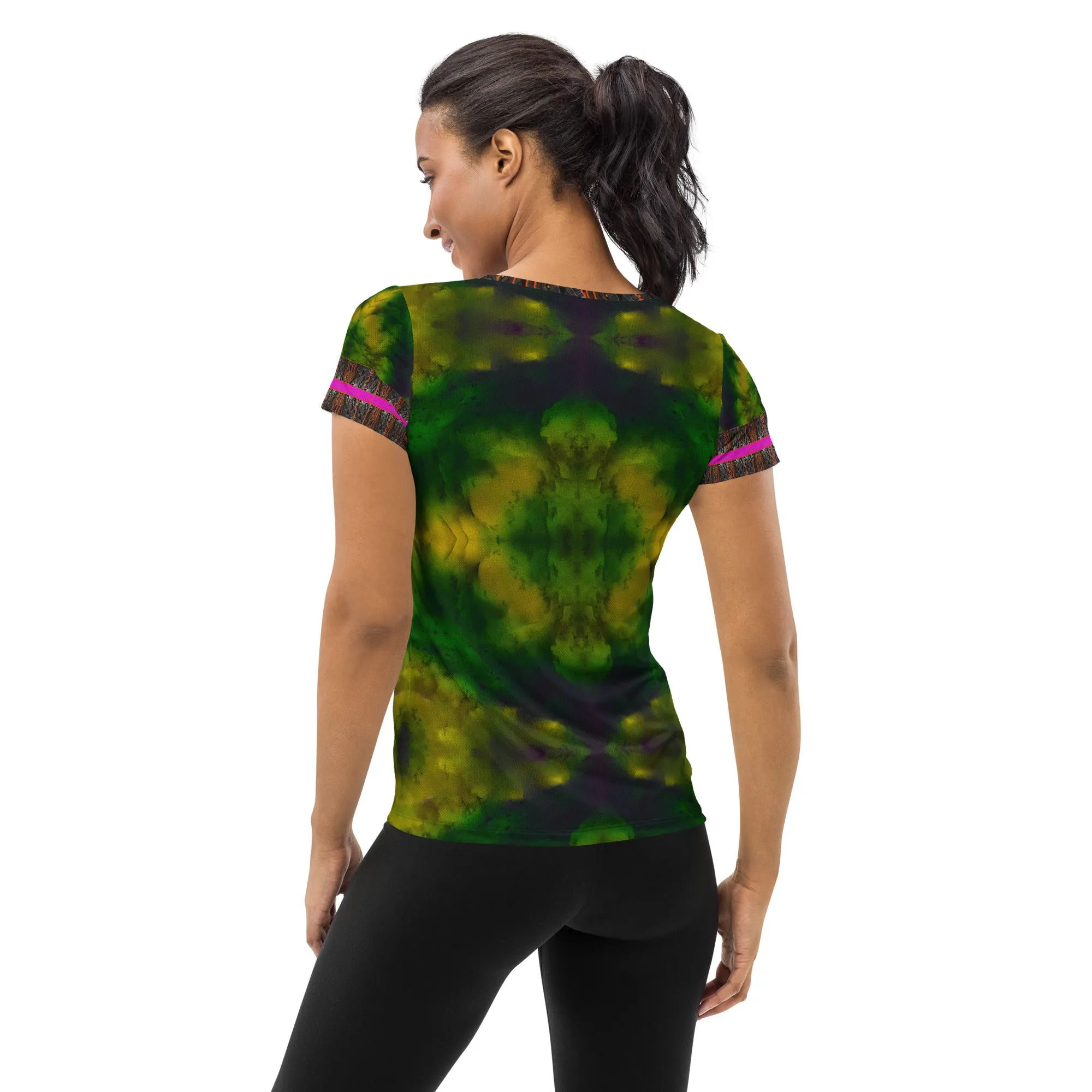 Athletic T-Shirt (Her/Muliebris)(Tree Link Stripe) RJSTH@Fabric#7 RJSTHS2021 RJS