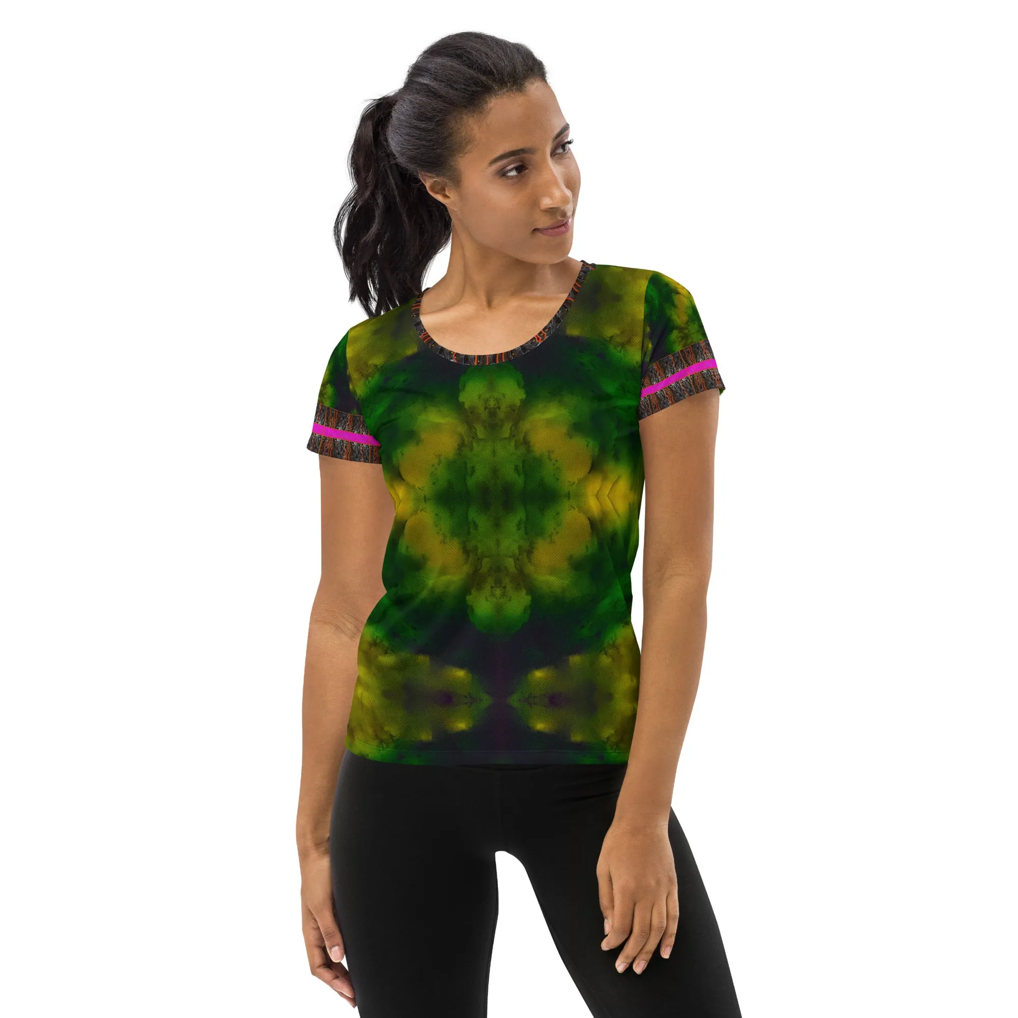 Athletic T-Shirt (Her/Muliebris)(Tree Link Stripe) RJSTH@Fabric#7 RJSTHS2021 RJS