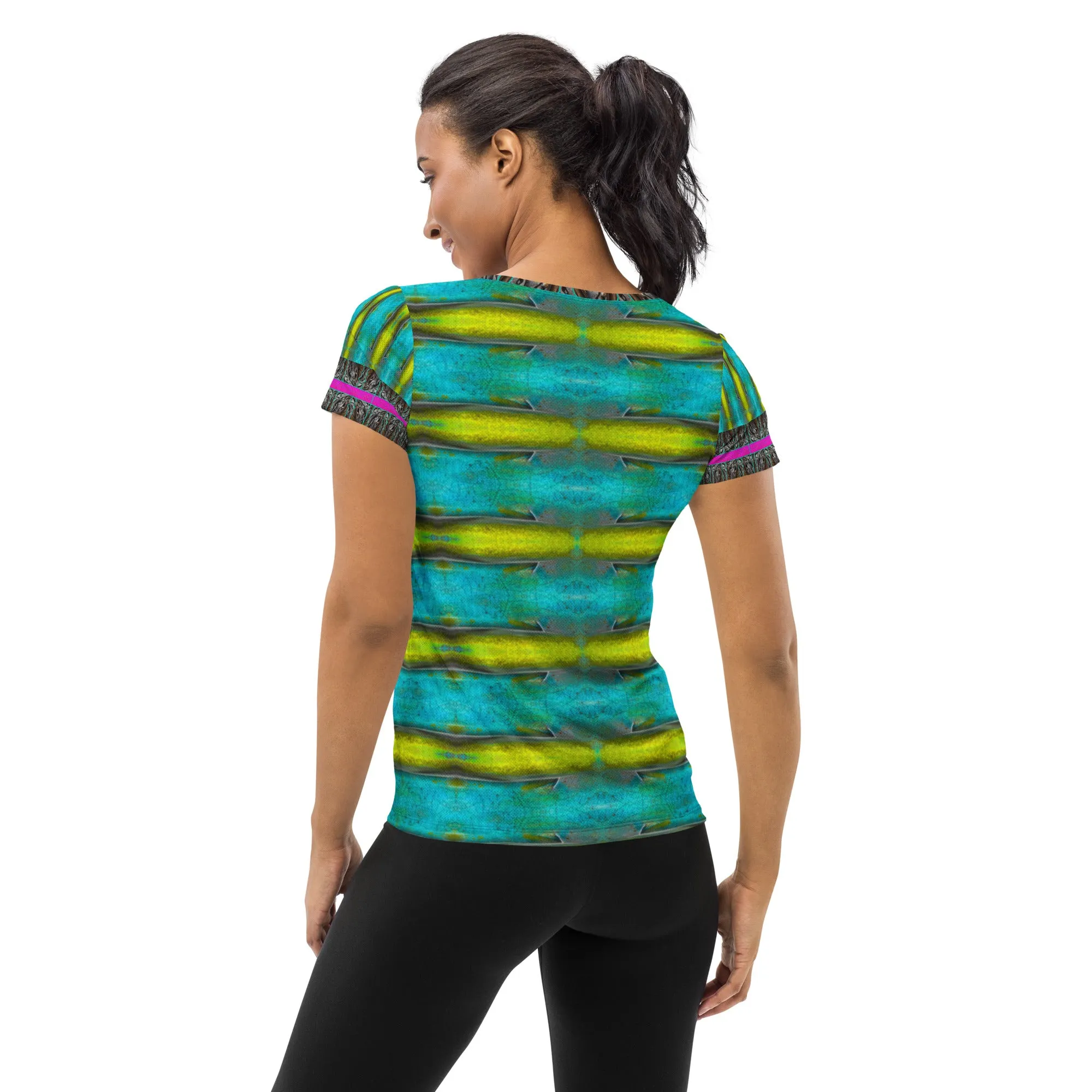 Athletic T-Shirt (Her/Muliebris)(Tree Link Stripe) RJSTH@Fabric#8 RJSTHS2021 RJS