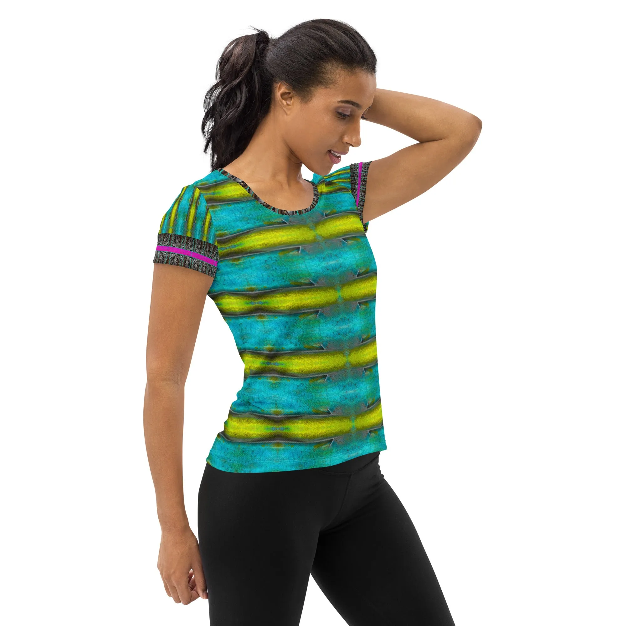 Athletic T-Shirt (Her/Muliebris)(Tree Link Stripe) RJSTH@Fabric#8 RJSTHS2021 RJS