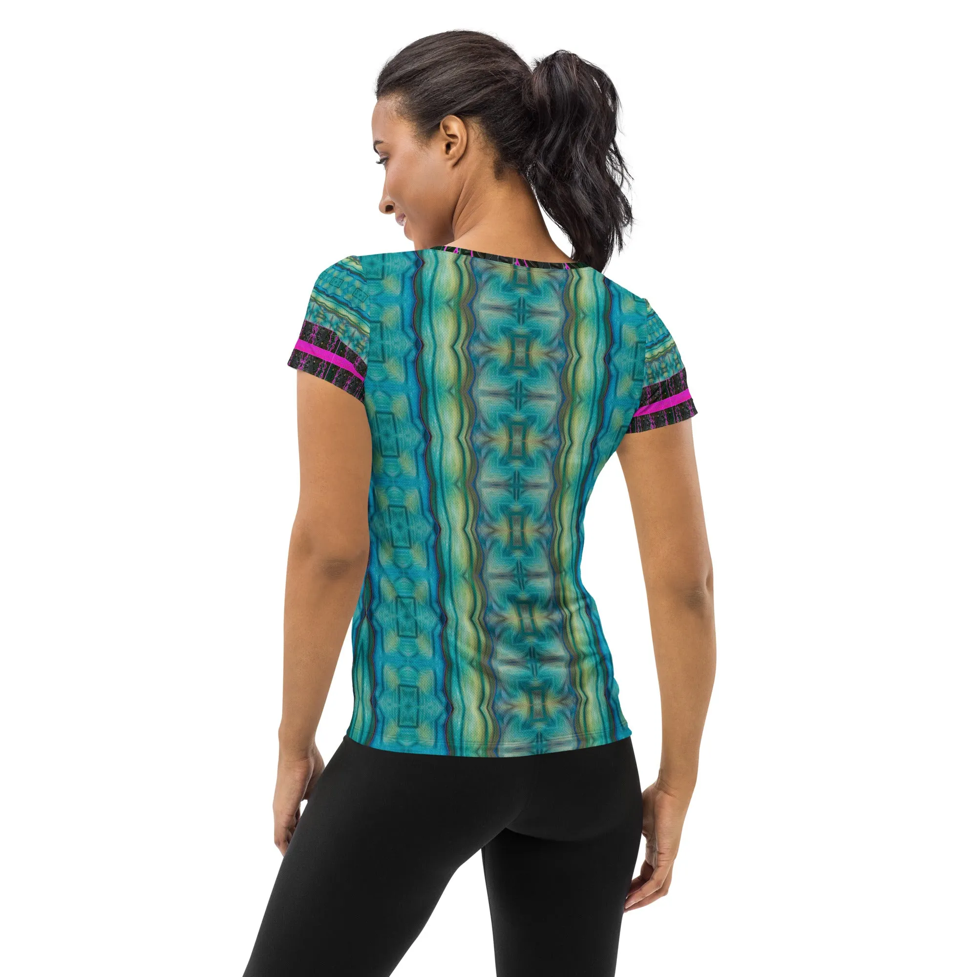 Athletic T-Shirt (Her/Muliebris)(Tree Link Stripe) RJSTH@Fabric#9 RJSTHS2021 RJS