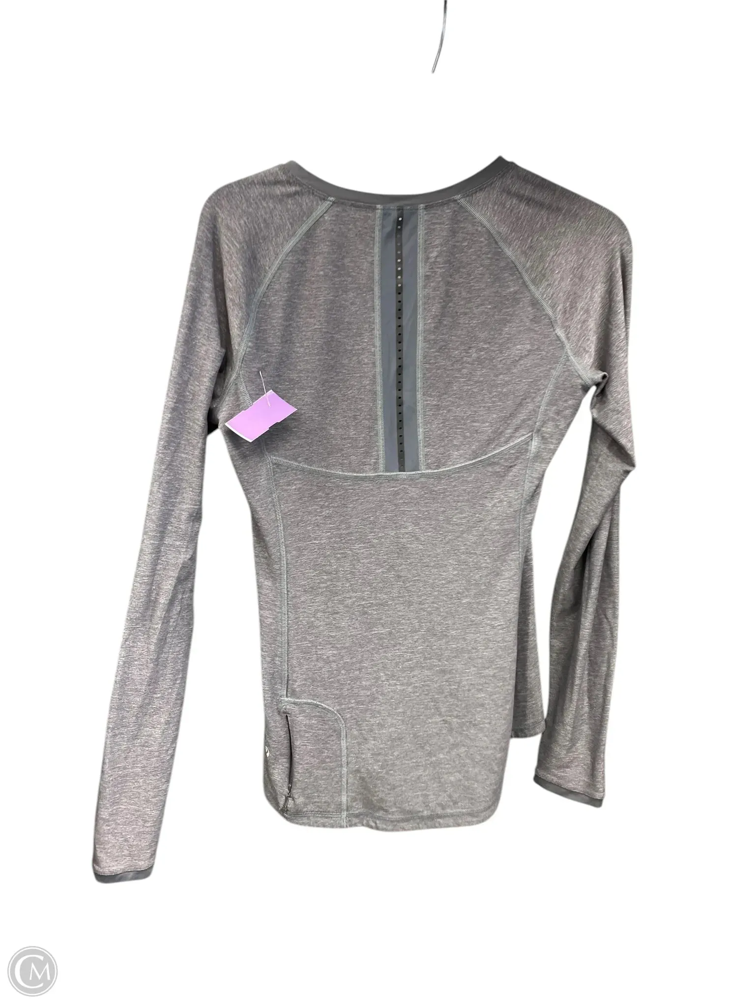 Athletic Top Long Sleeve Crewneck By Lululemon In Grey, Size: 8