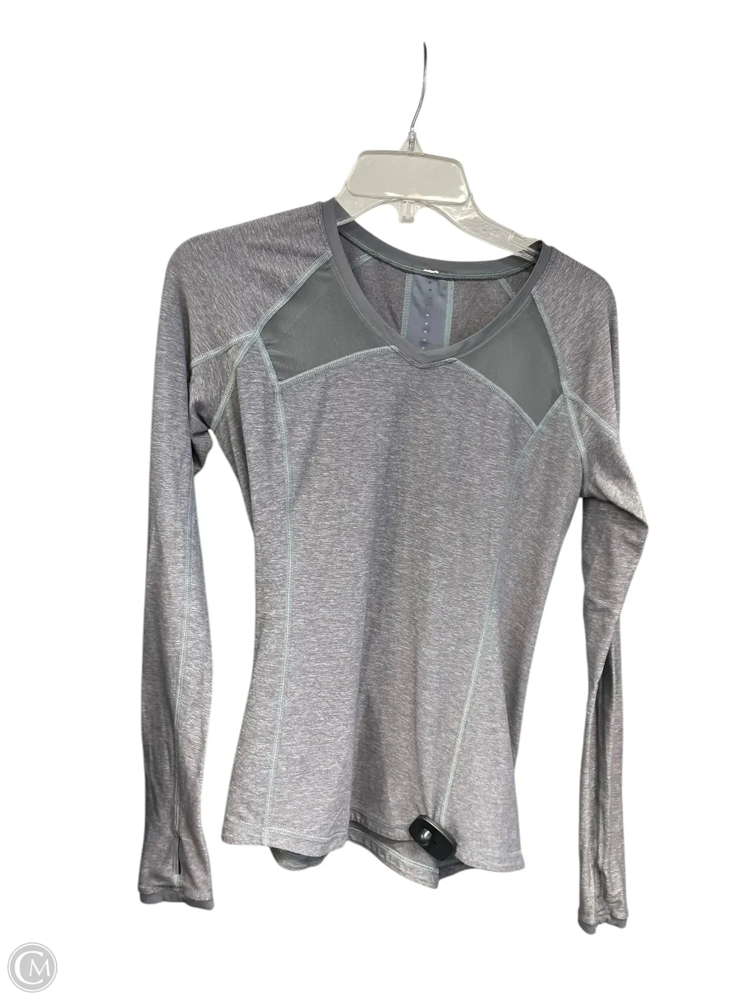 Athletic Top Long Sleeve Crewneck By Lululemon In Grey, Size: 8