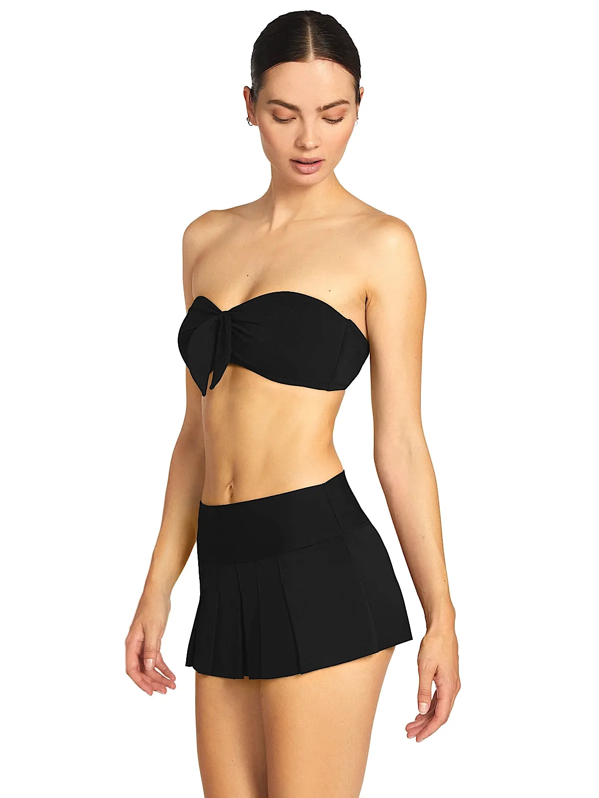 Ava Bandeau Bra-Ava Pleated Skirt