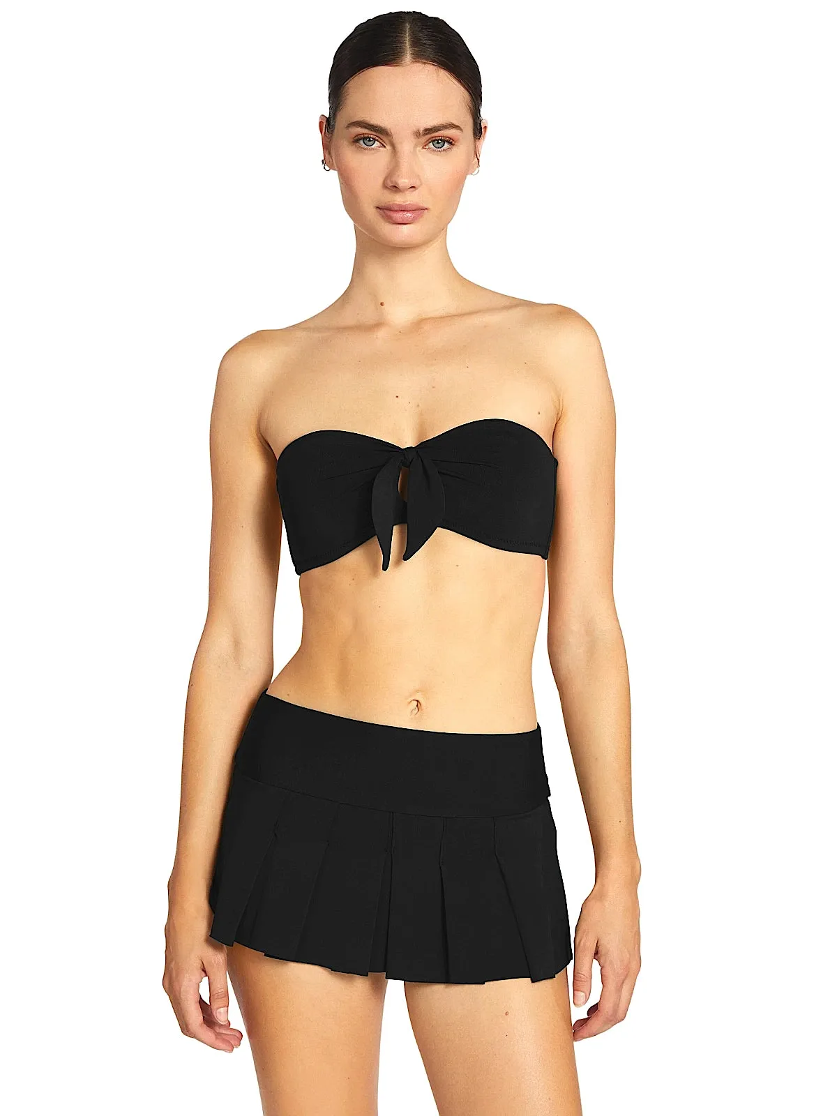 Ava Bandeau Bra-Ava Pleated Skirt