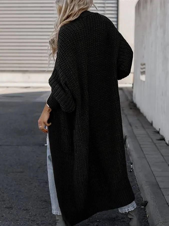 Avencea longer knit cardigan with pockets – Elegant women's fashion for any occasion
