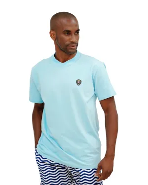 BABY BLUE V NECK