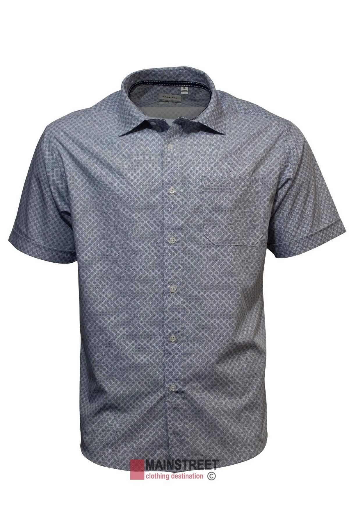 Back Bay Bamboo Soft Touch Print Short Sleeve Shirt