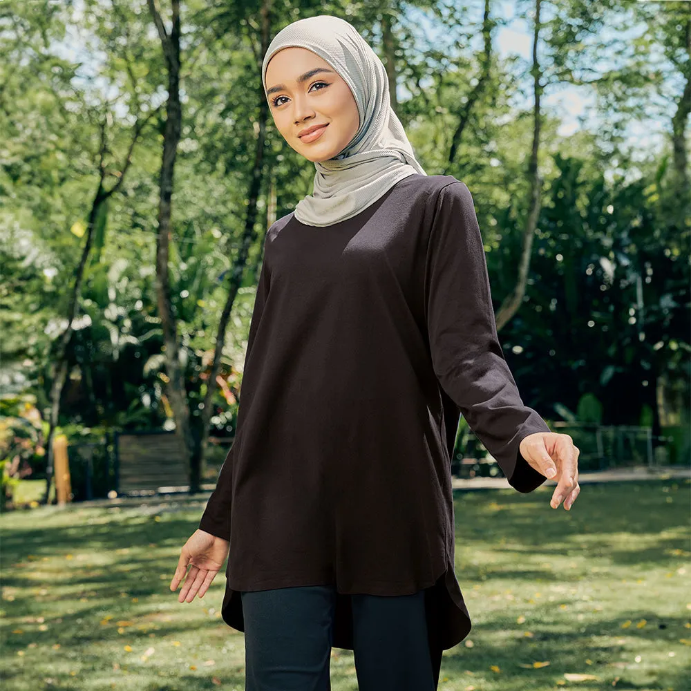 Back Pleated Top - Black