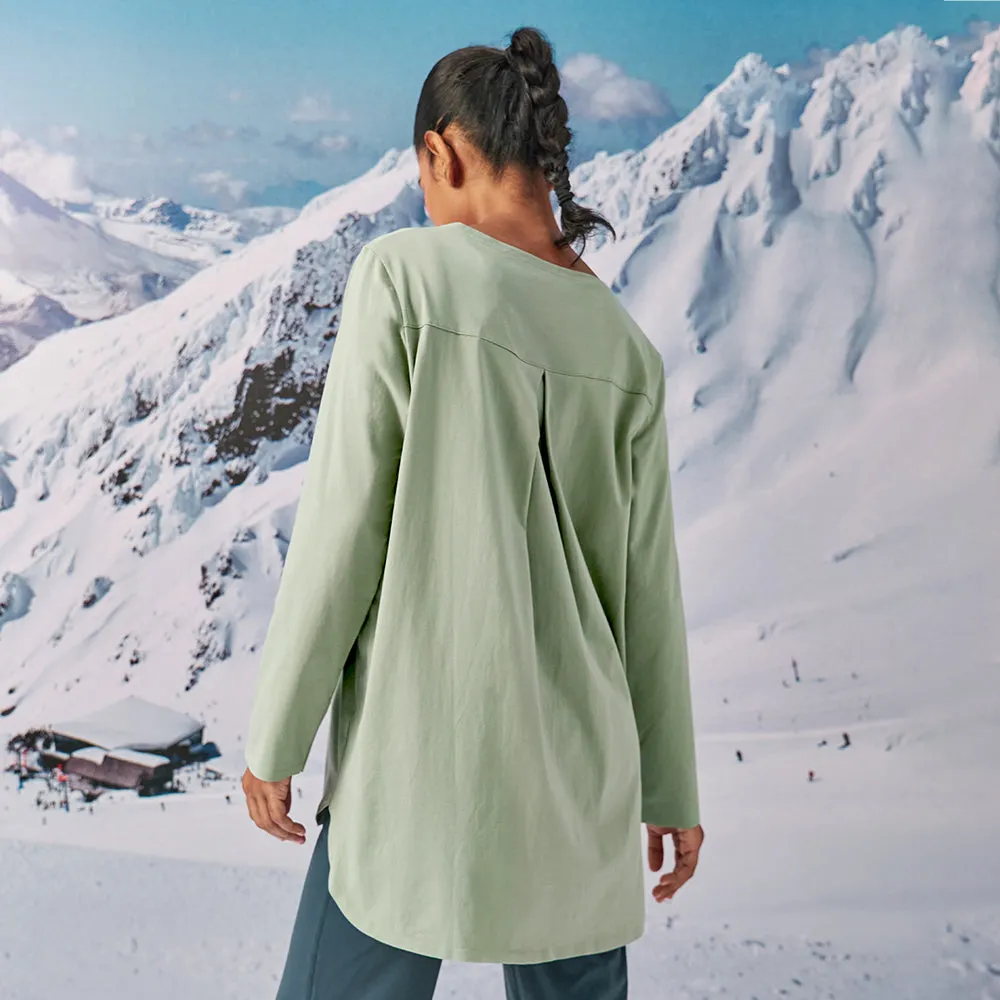Back Pleated Top - Sage