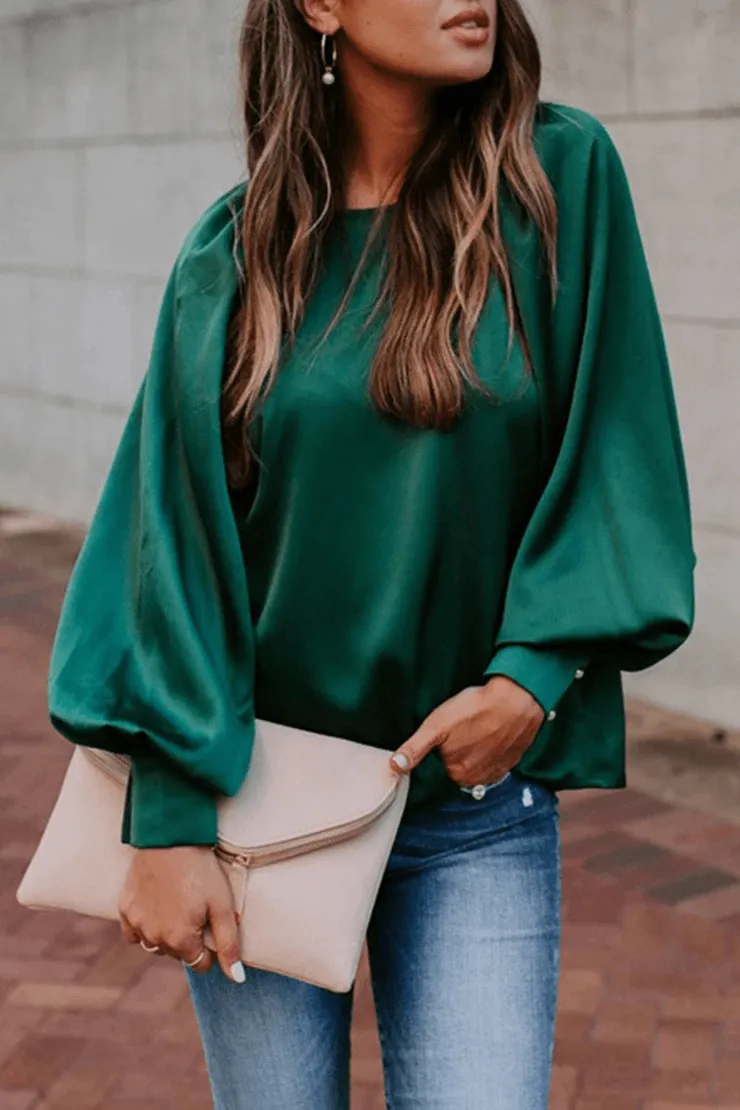Basic Casual Blouse (2 Colors)