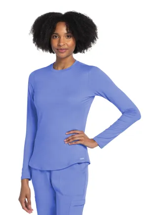 Basics CK773 Long Sleeve Underscrub Knit Tee Ciel