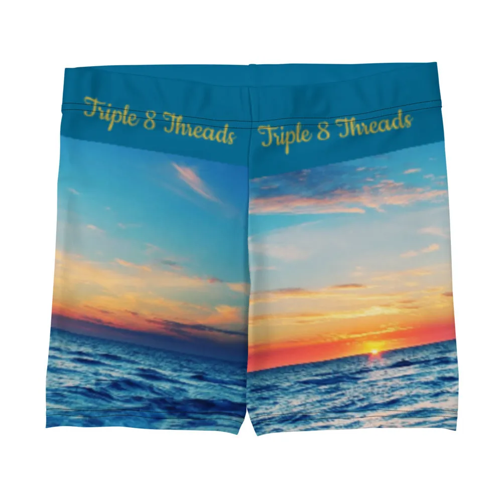 Beach Sunset - Blue Shorts